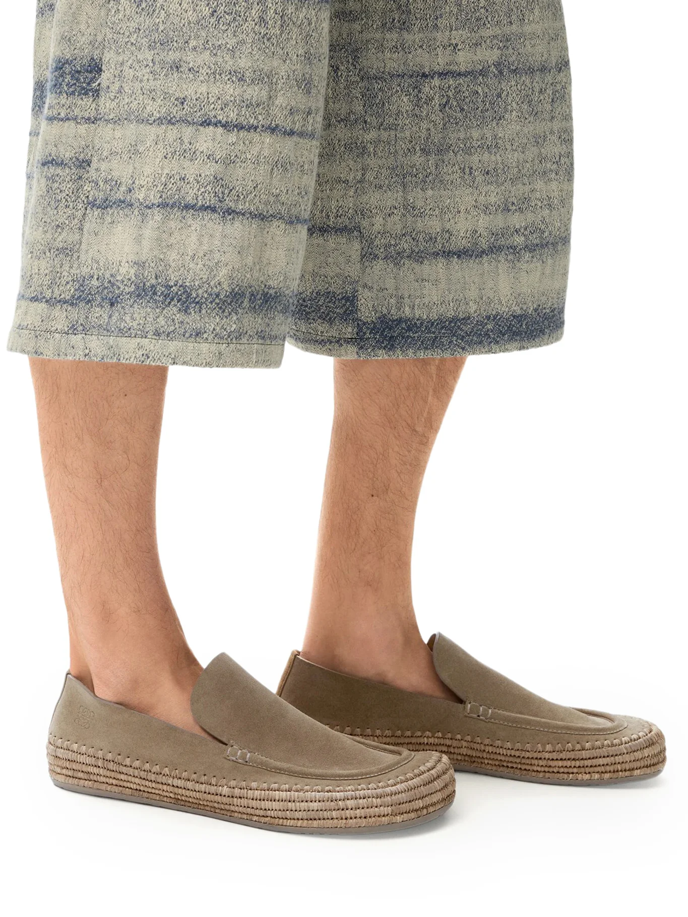 RIO SUEDE AND RAFFIA LOAFERS - Image 2