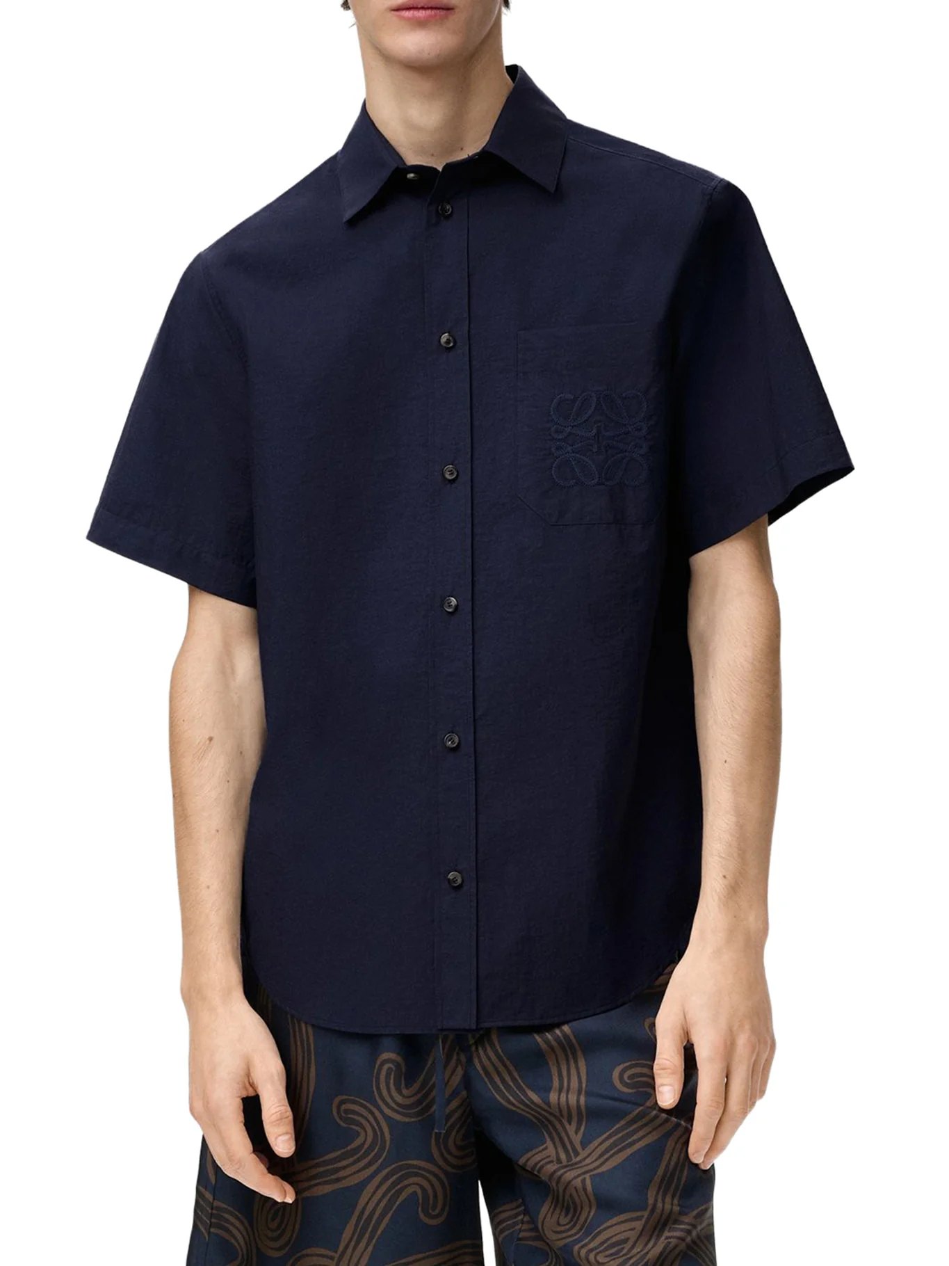 SHORT-SLEEVED TEXTURED POPLIN SHIRT - Image 3