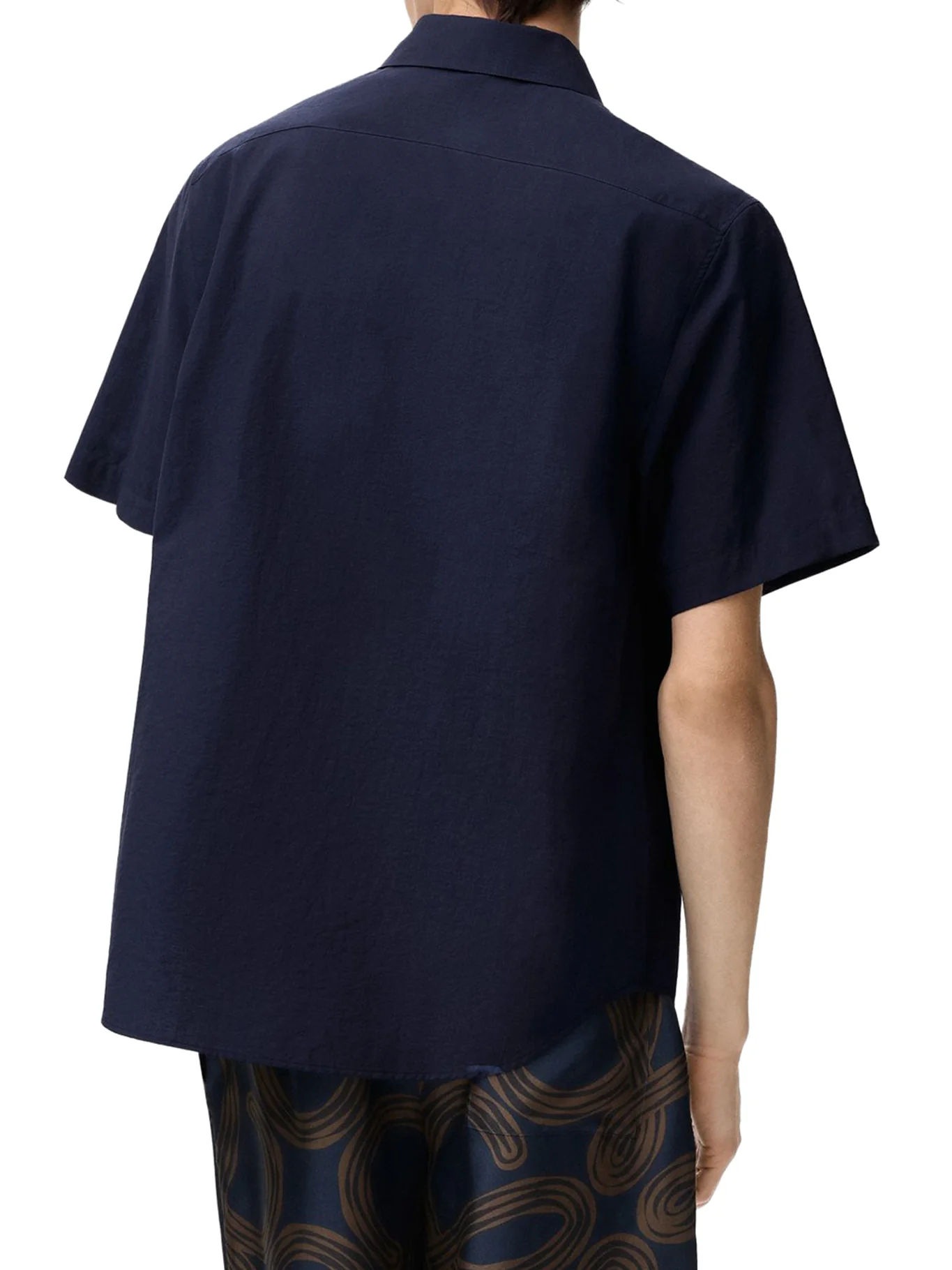 SHORT-SLEEVED TEXTURED POPLIN SHIRT - Image 4