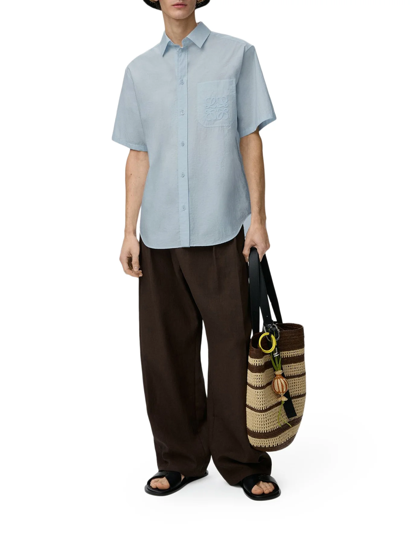 SHORT-SLEEVED TEXTURED POPLIN SHIRT - Image 2