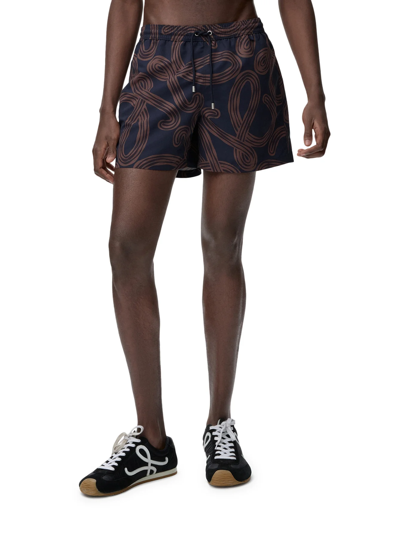 SWIMSUIT IN TECHNICAL FABRIC WITH ALL-OVER ANAGRAM PRINT - Image 3