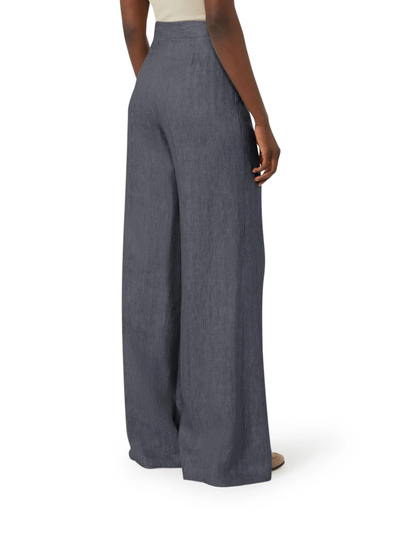CHEVRON LINEN BATAVIA TROUSERS - Image 3