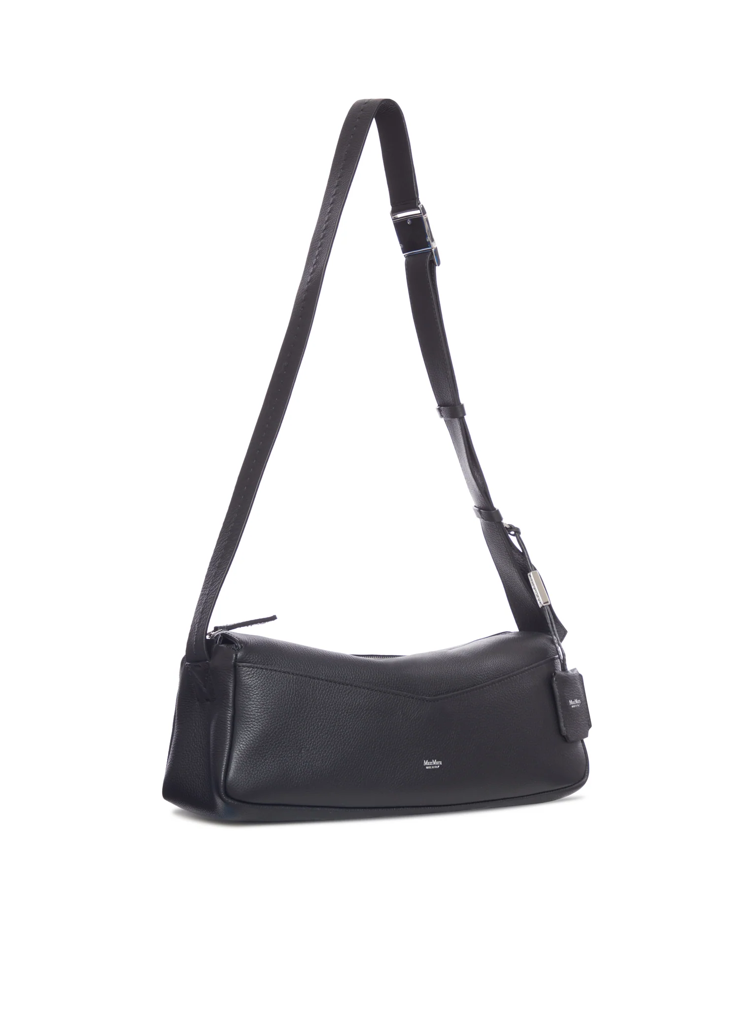 HAMMERED LEATHER SHOULDER BAG - Image 2