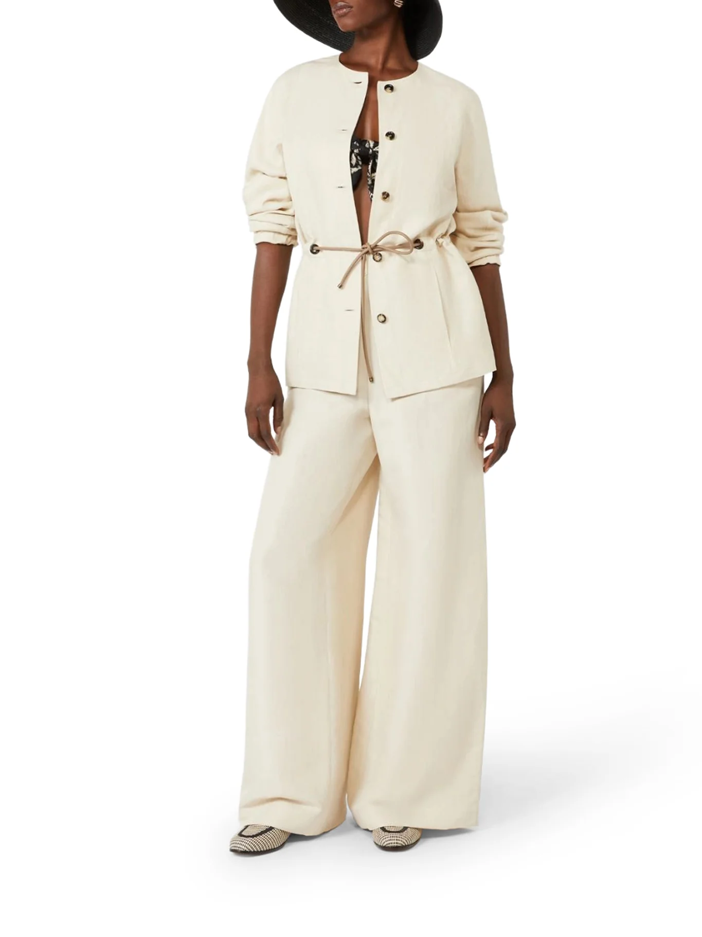 LINEN AND SILK TROUSERS - Image 2