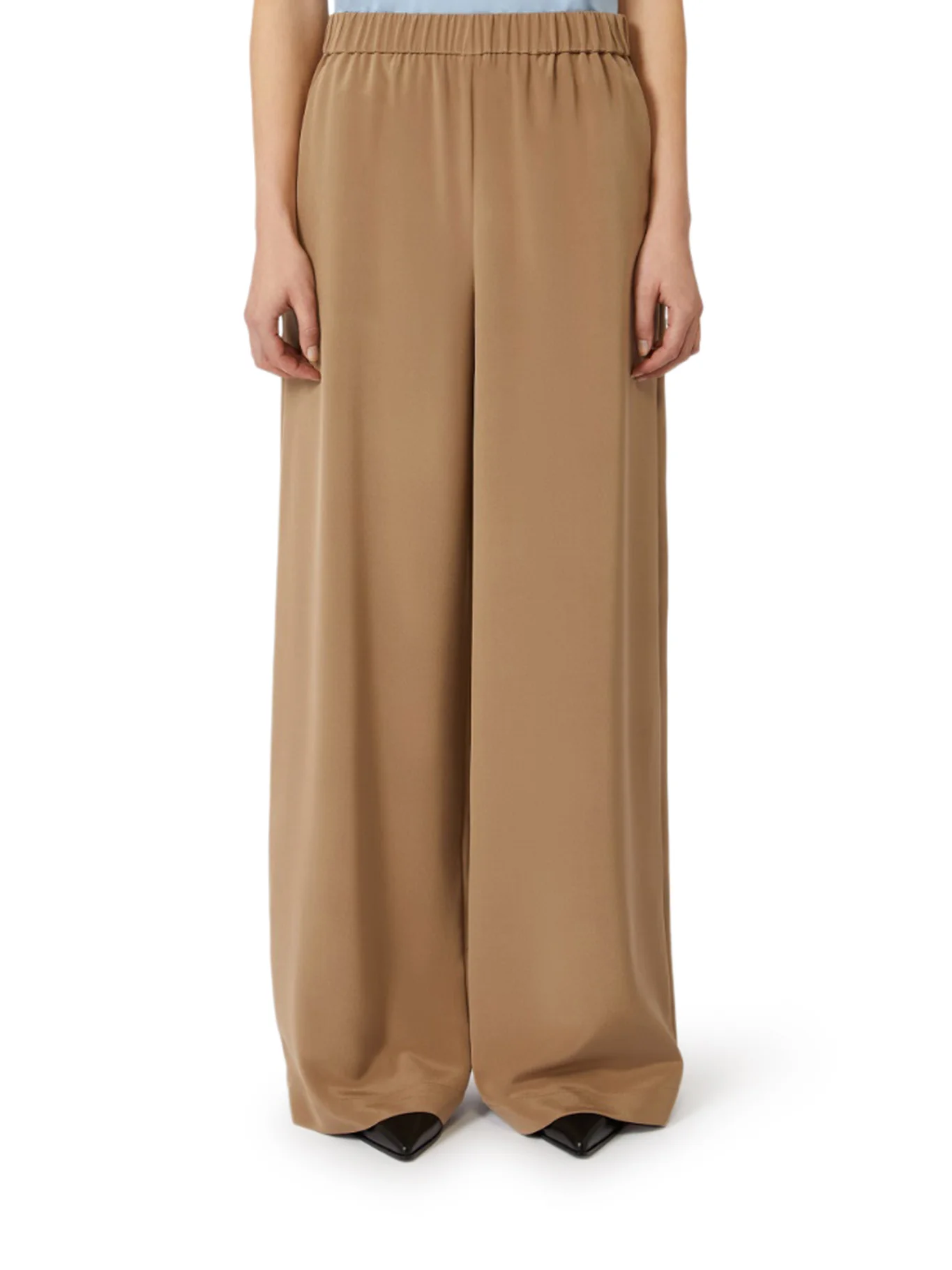 COMFORT PANTS IN STRETCH CRÊPE DE CHINE - Image 3