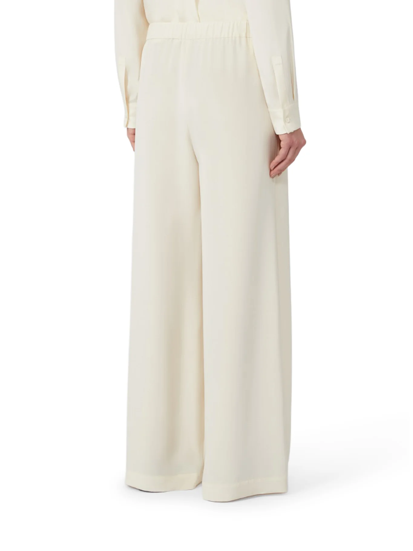 COMFORT PANTS IN STRETCH CRÊPE DE CHINE - Image 4