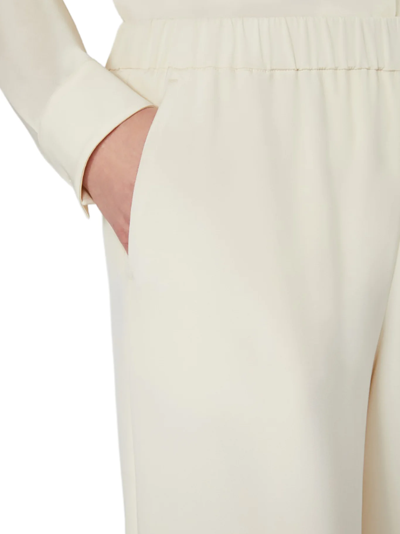 COMFORT PANTS IN STRETCH CRÊPE DE CHINE - Image 5