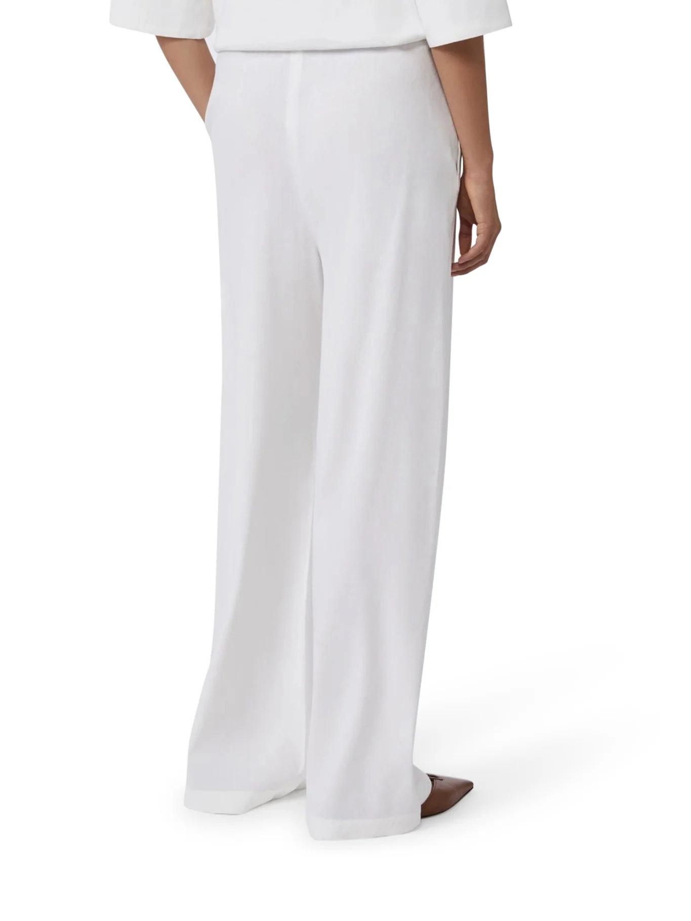 DESTINY TROUSERS IN LINEN BLEND CANVAS - Image 4