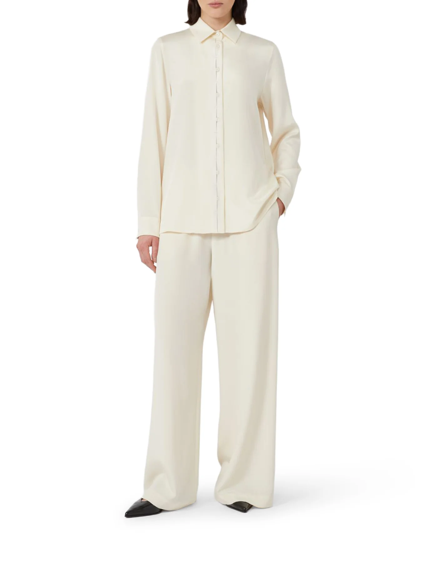 STRETCH SILK CADY SHIRT - Image 2