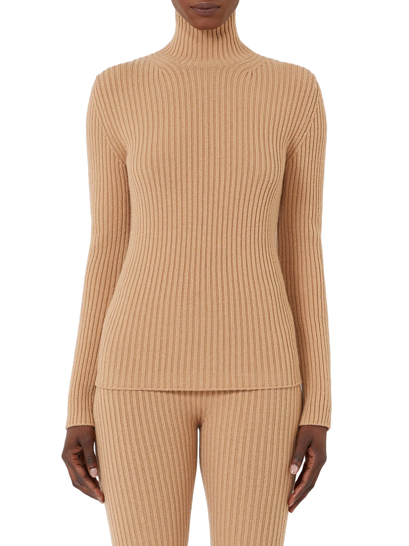 RIBBED WOOL AND CASHMERE TURTLENECK - Image 3