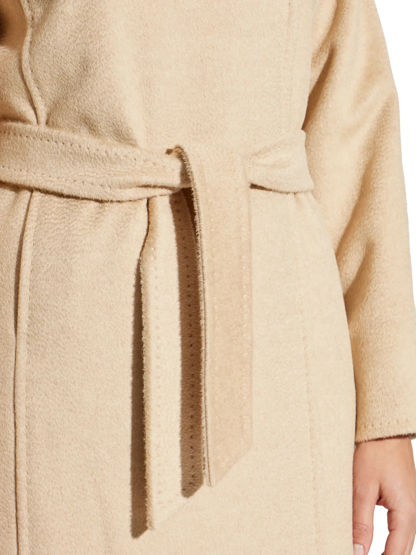 RICCIO CAMEL COAT WITH BELT - Image 5