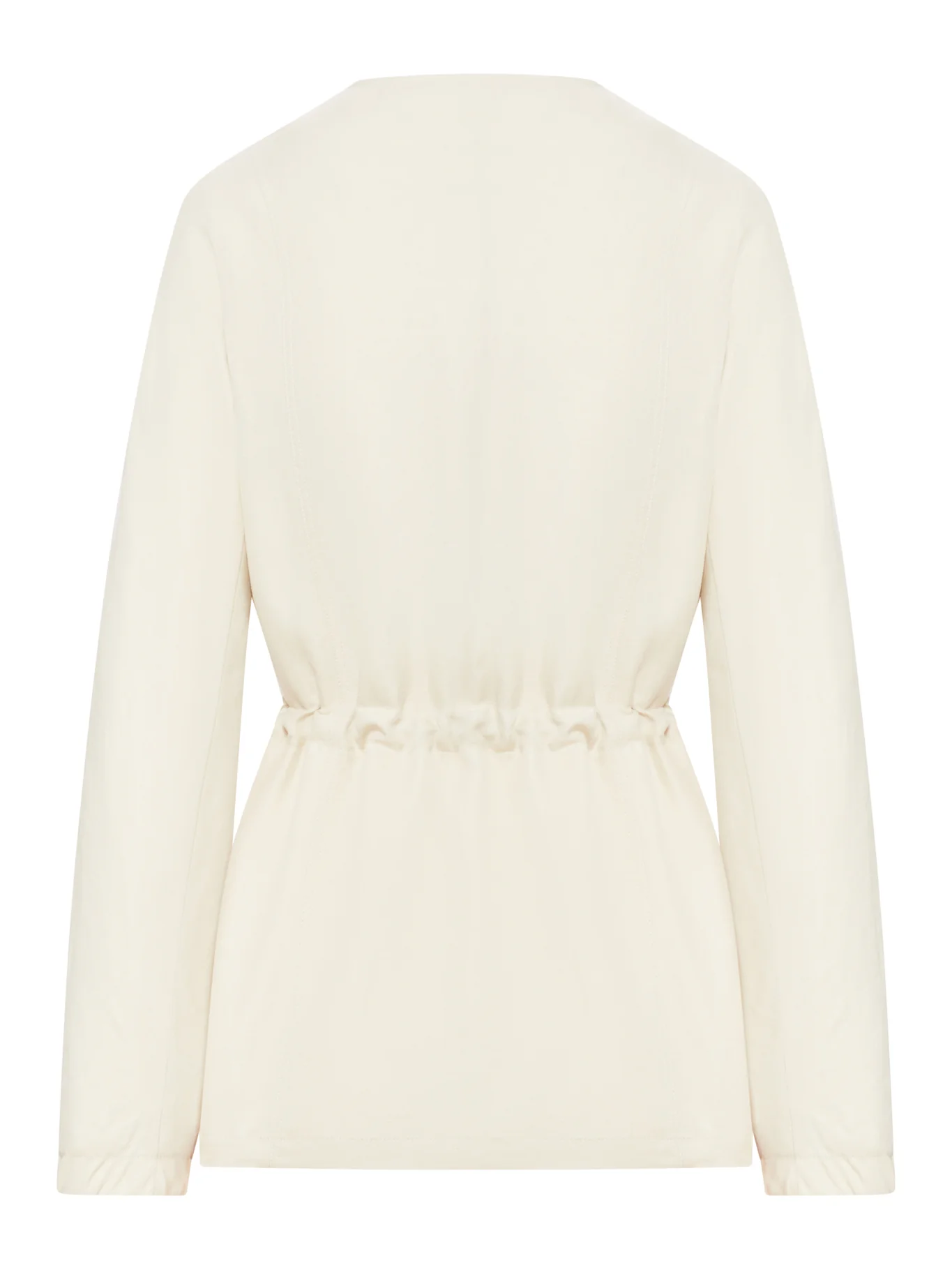 SILK AND LINEN JACKET WITH DRAWSTRING - Image 2