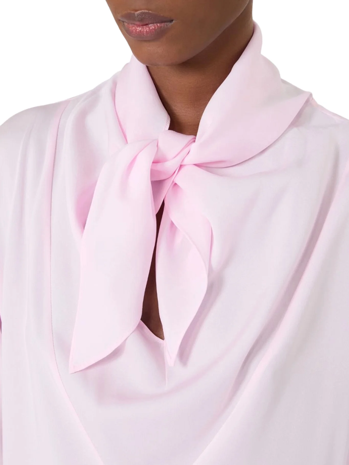 SILK CHARMEUSE BLOUSE - Image 5