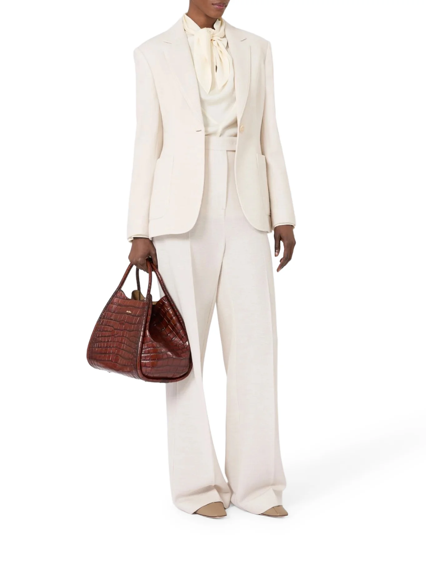 SILK CHARMEUSE BLOUSE - Image 2