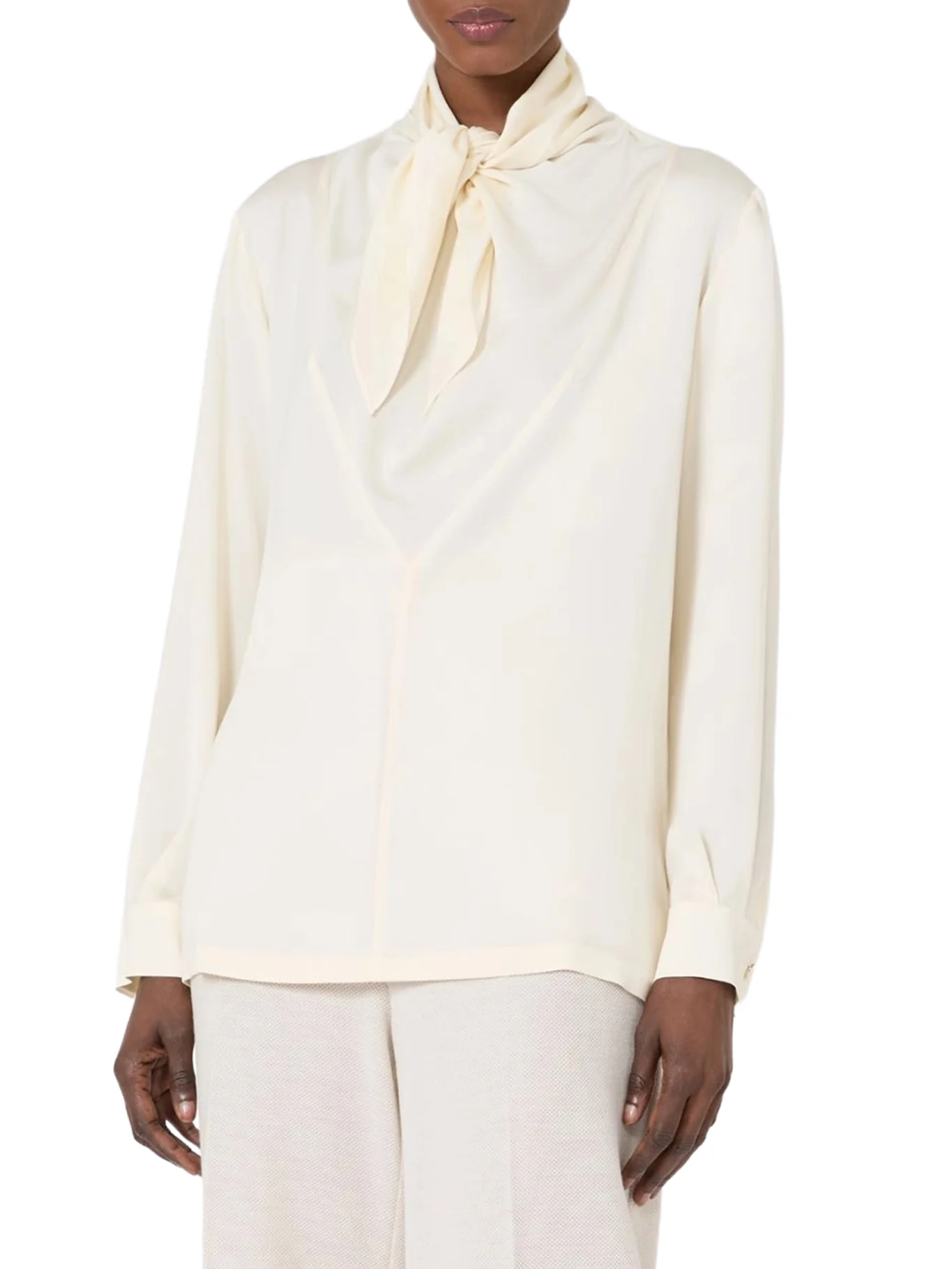 SILK CHARMEUSE BLOUSE - Image 3
