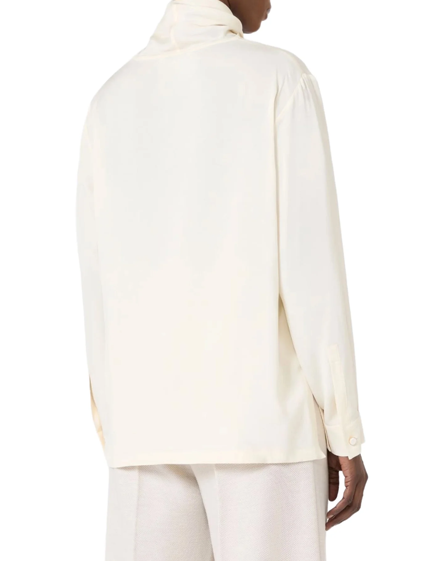 SILK CHARMEUSE BLOUSE - Image 4