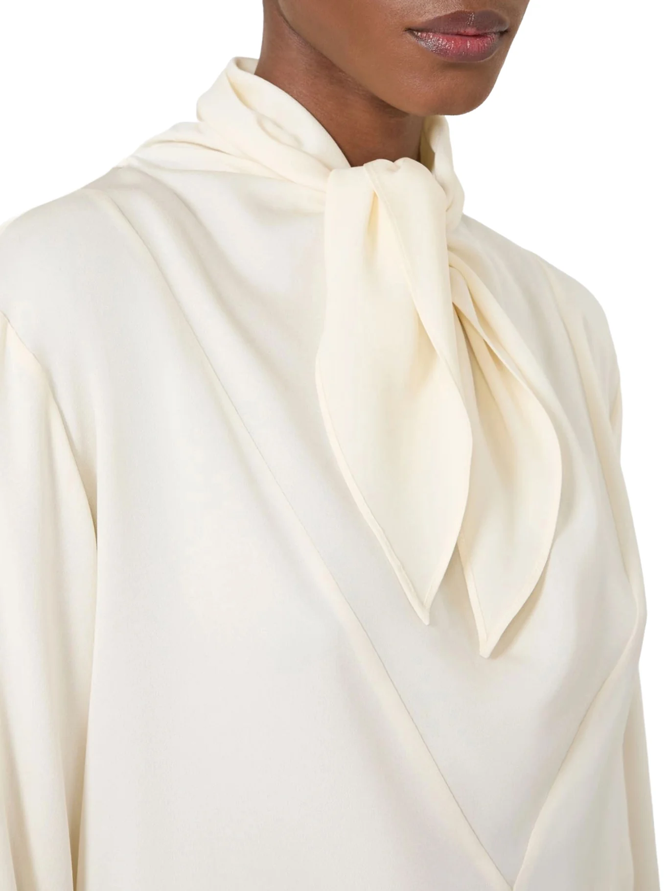 SILK CHARMEUSE BLOUSE - Image 5