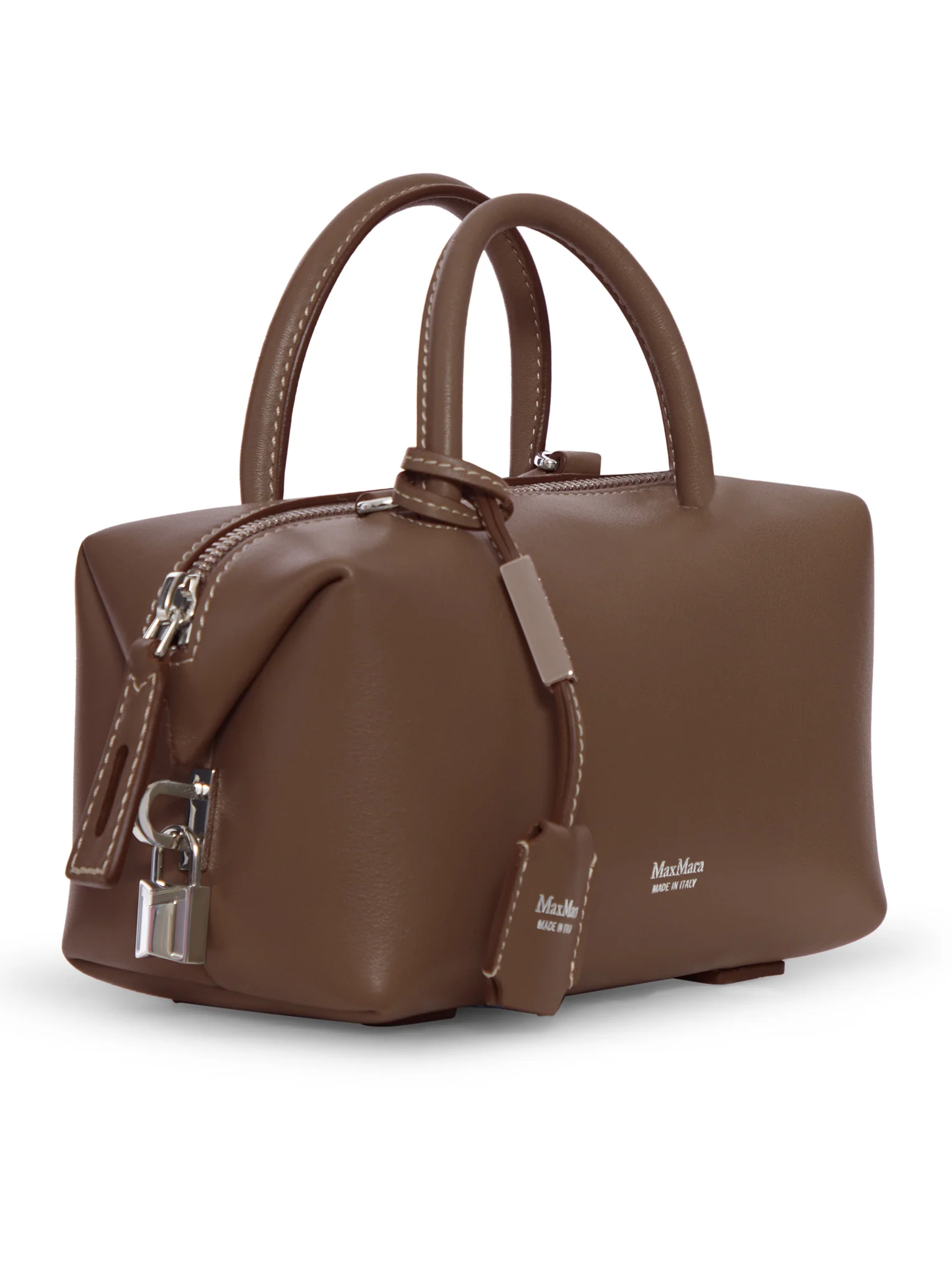 SMALL NATURAL LEATHER TOP HANDLE - Image 2