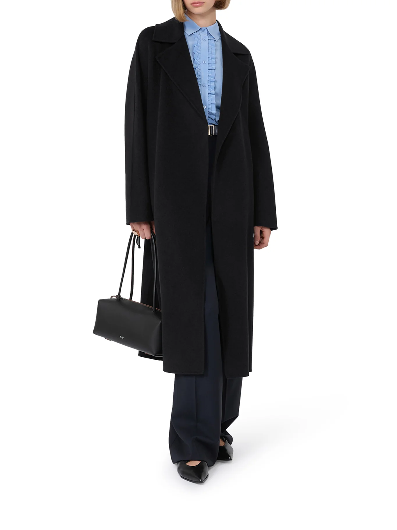 CASHMERE COAT WITH BELT - Image 2