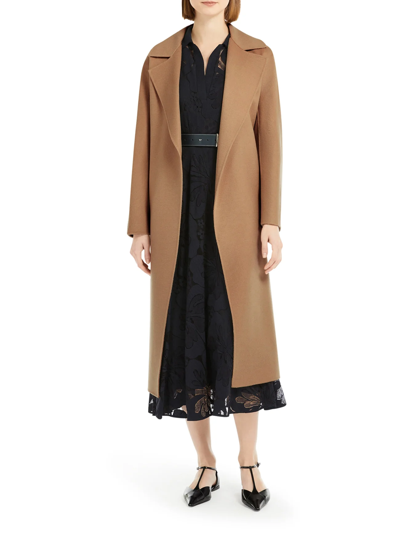 CASHMERE COAT WITH BELT - Image 2