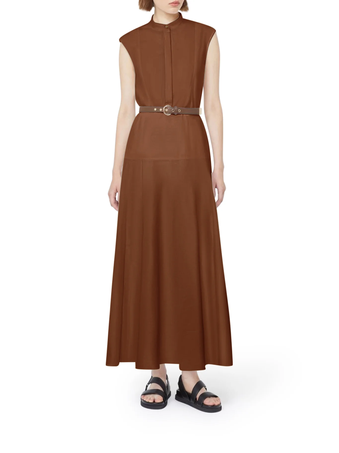COTTON POPLIN WHEEL-SHAPED DRESS - Image 2