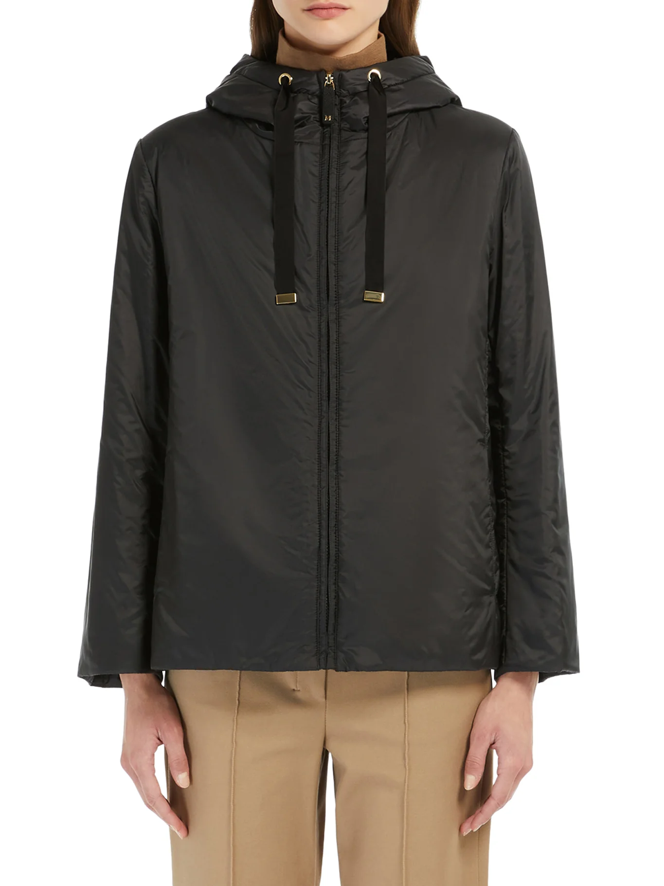 PADDED JACKET WITH DROP-PROOF CANVAS HOOD - Image 3