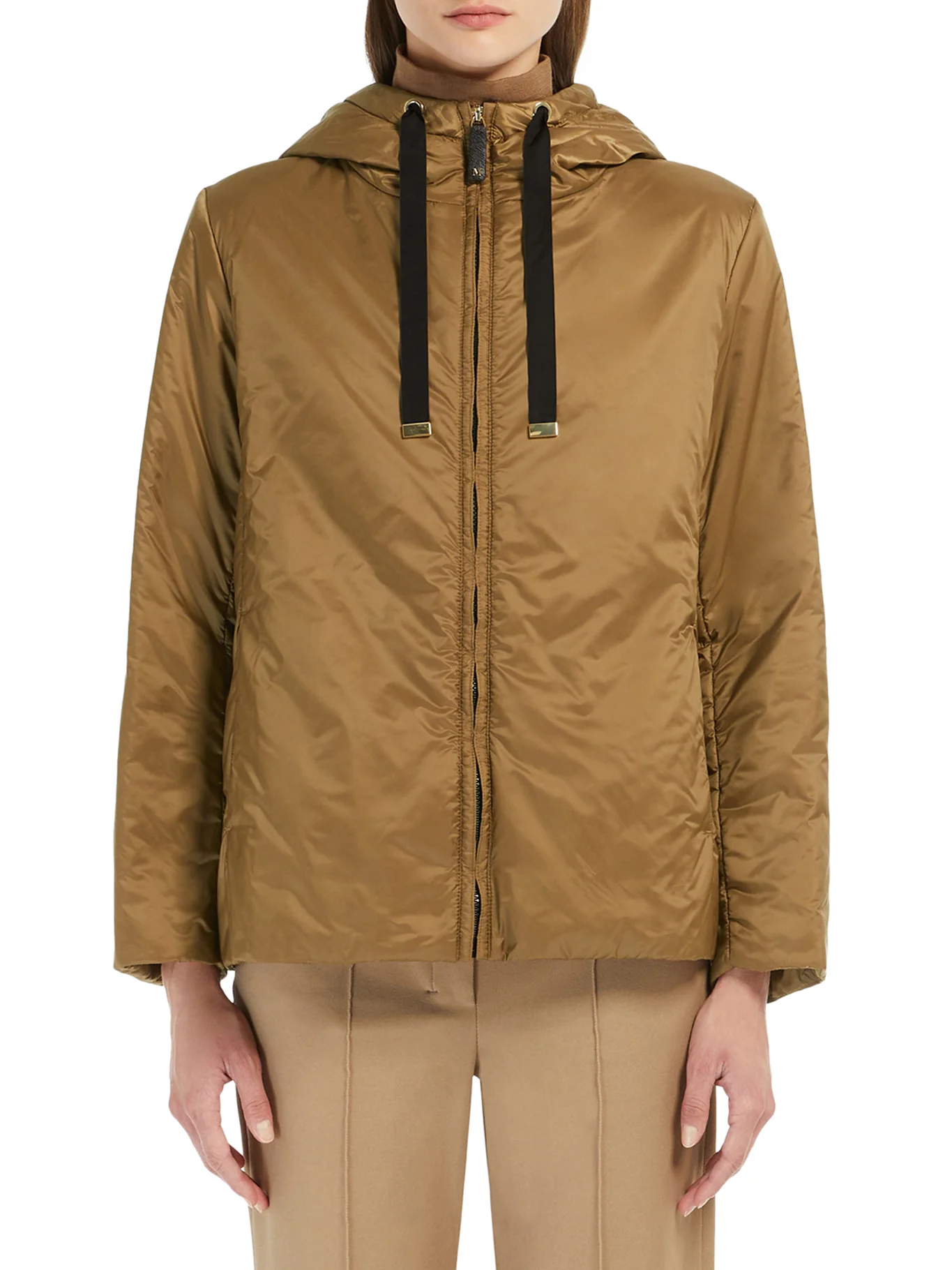 PADDED JACKET WITH DROP-PROOF CANVAS HOOD - Image 3