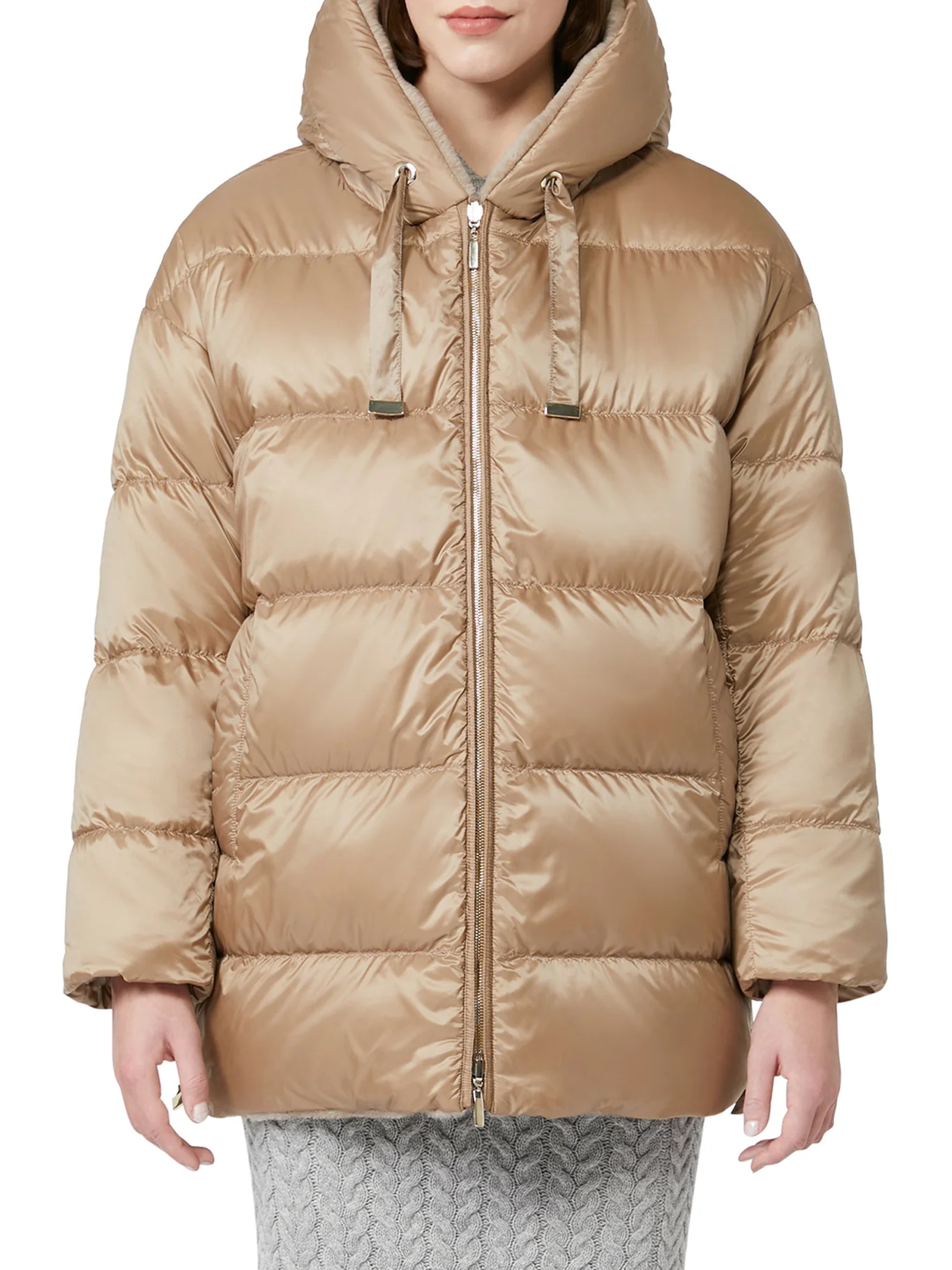 OLIVIA REVERSIBLE PADDED JACKET IN ALPACA AND WOOL - Image 6
