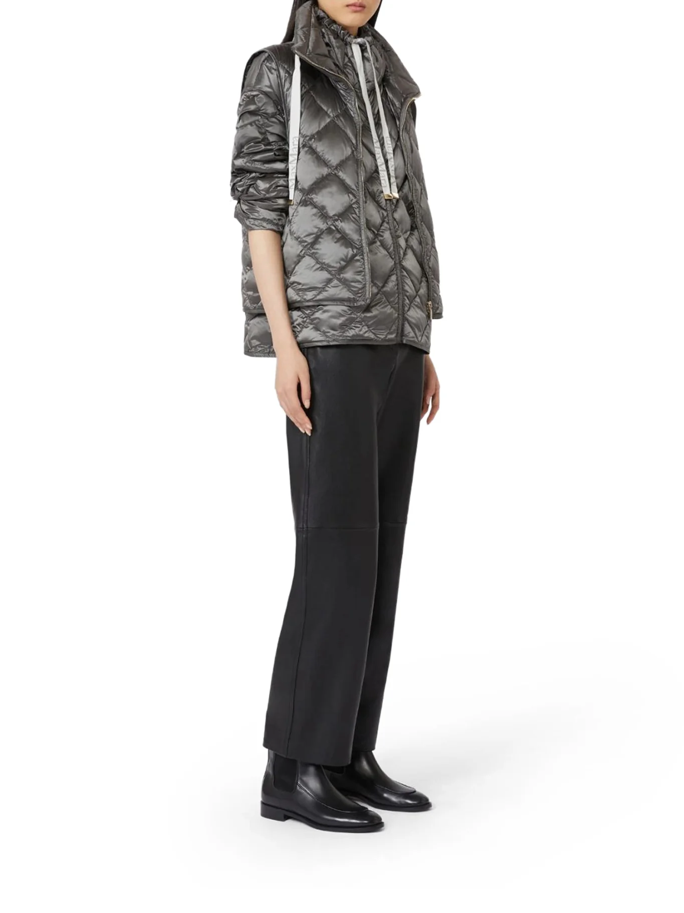 PADDED VEST IN DROP-RESISTANT NYLON CANVAS - Image 2