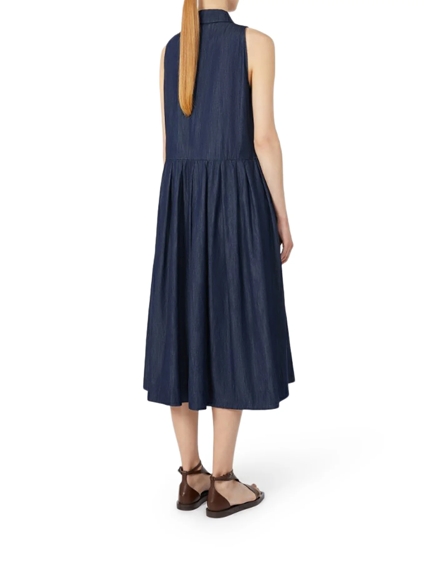 SLEEVELESS DENIM DRESS - Image 4