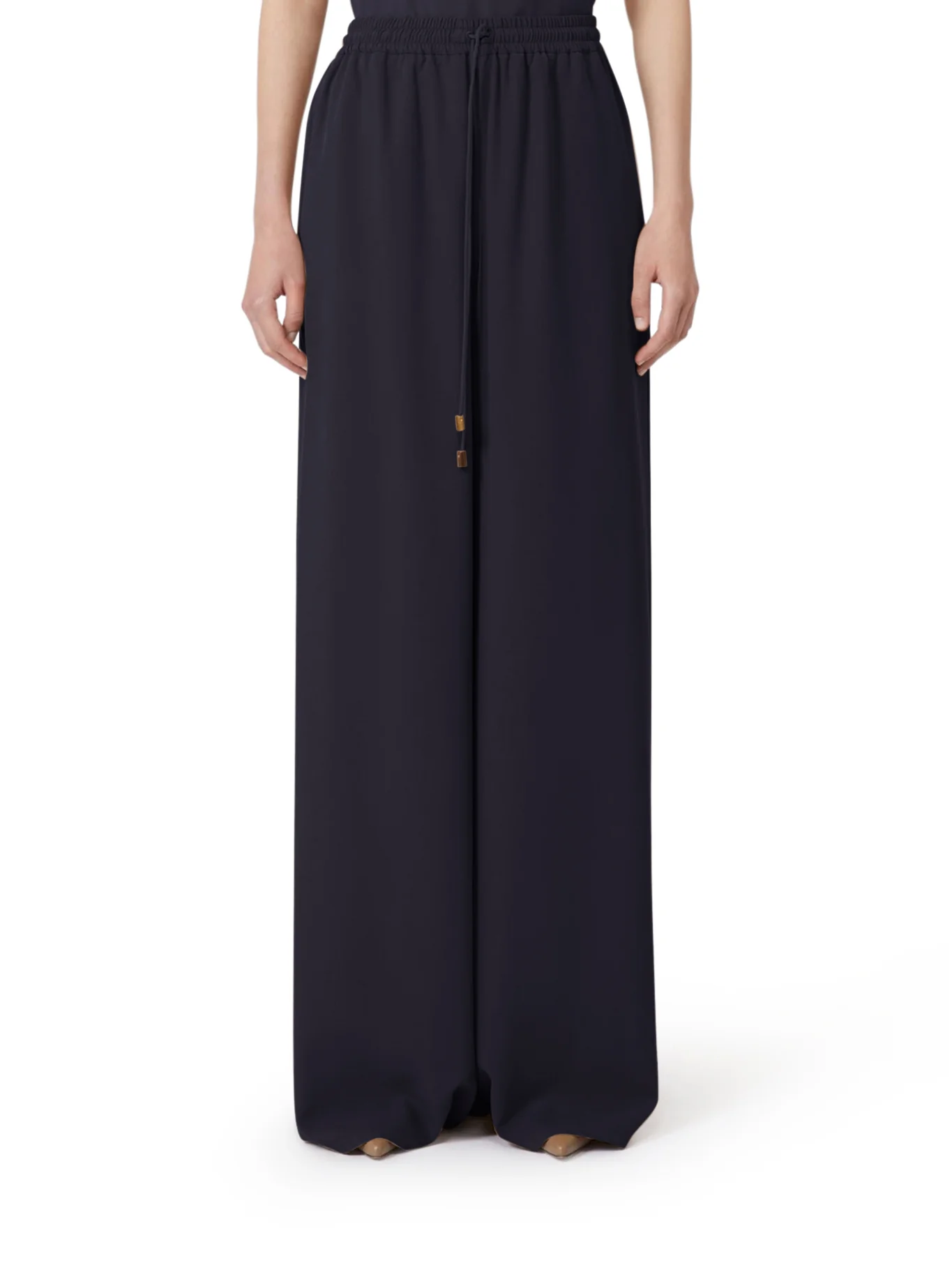 WIDE TROUSERS IN WASHED SILK - Image 2