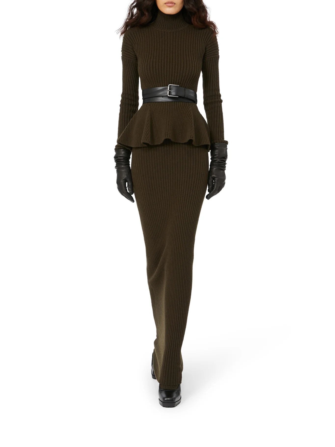 WOOL AND CASHMERE PEPLUS TURTLENECK - Image 2