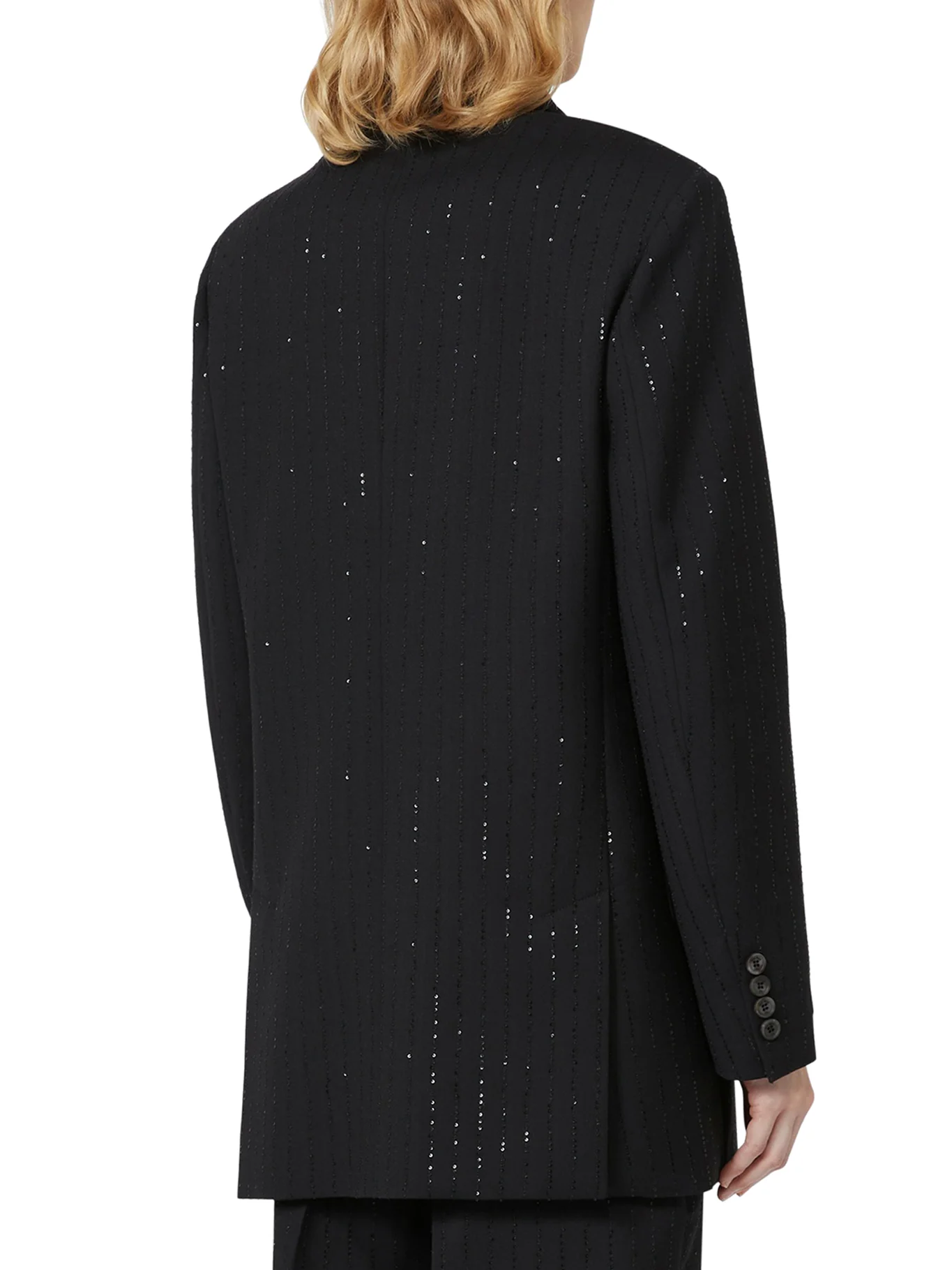 DOUBLE-BREASTED WOOL AND SEQUIN BLAZER - Image 4