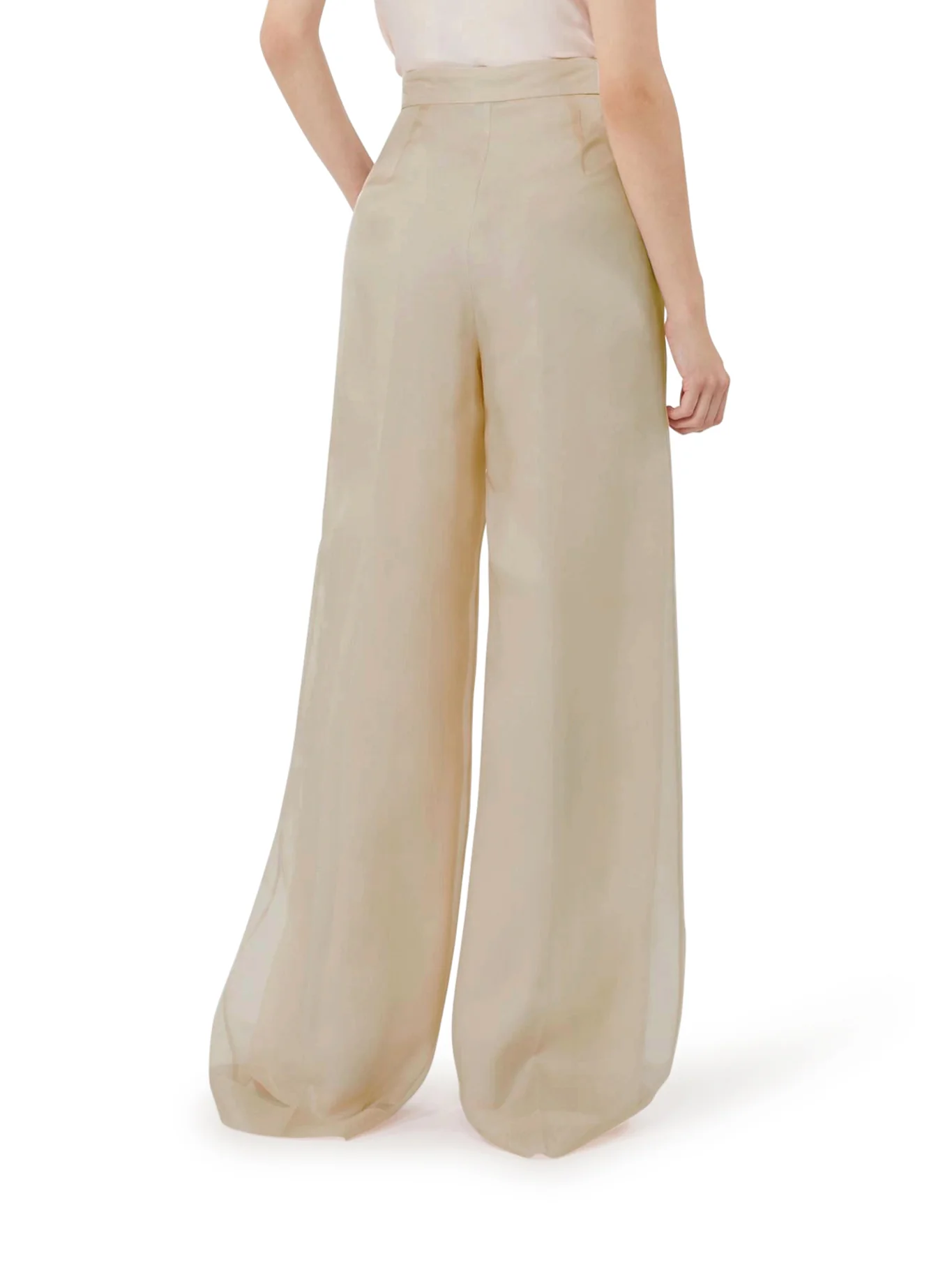 OLIVI TROUSERS IN SILK ORGANZA - Image 3