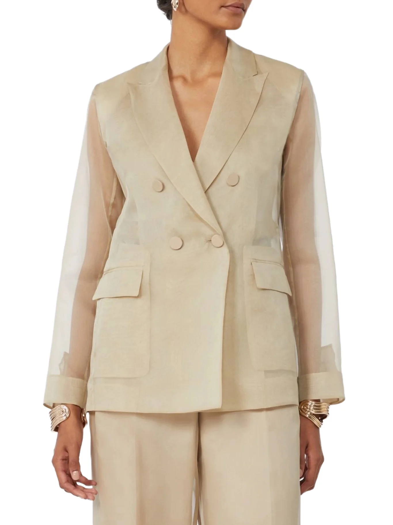 SILK ORGANZA SLOGAN JACKET - Image 3