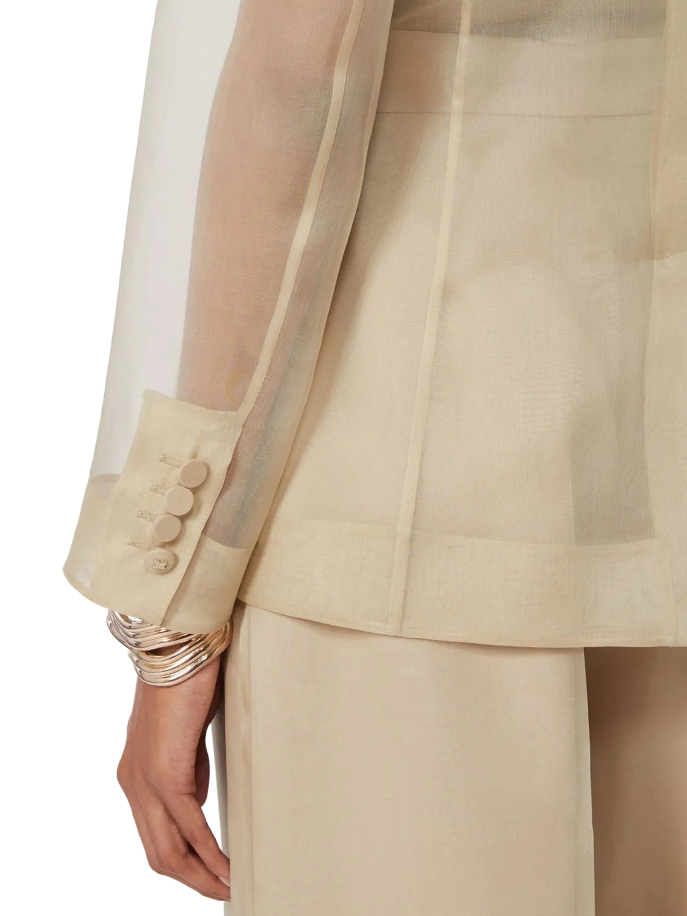 SILK ORGANZA SLOGAN JACKET - Image 5