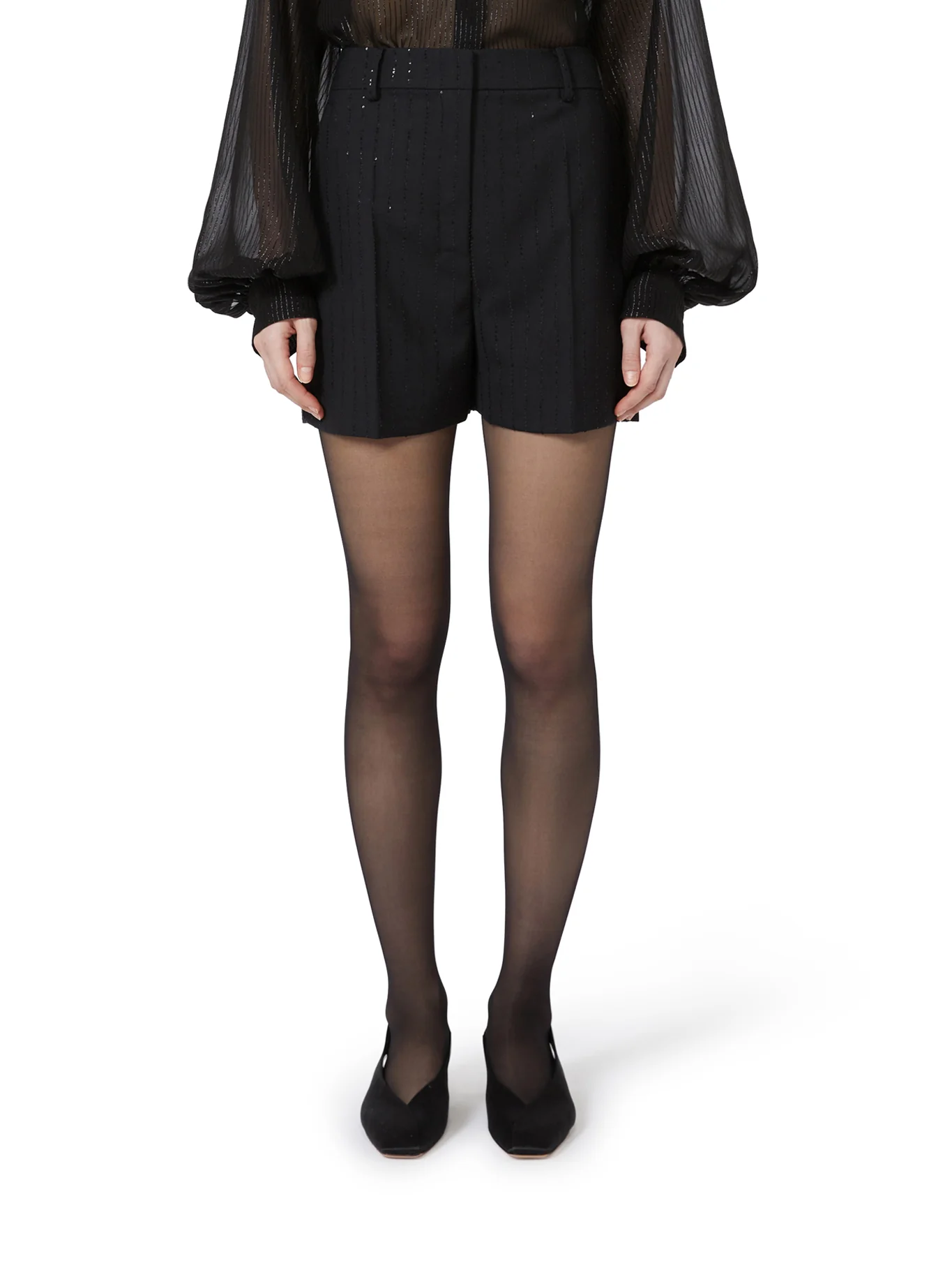 WOOL TASSEL SHORTS - Image 3