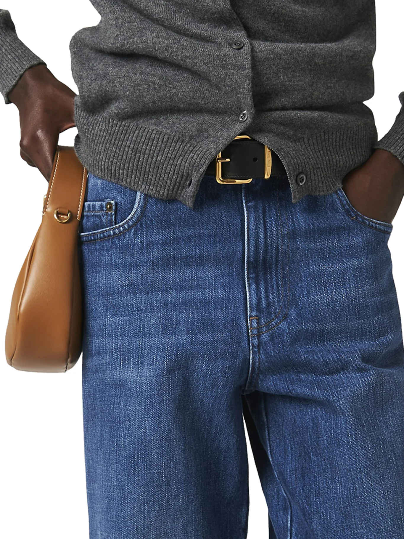 FIVE-POCKET DENIM TROUSERS - Image 4