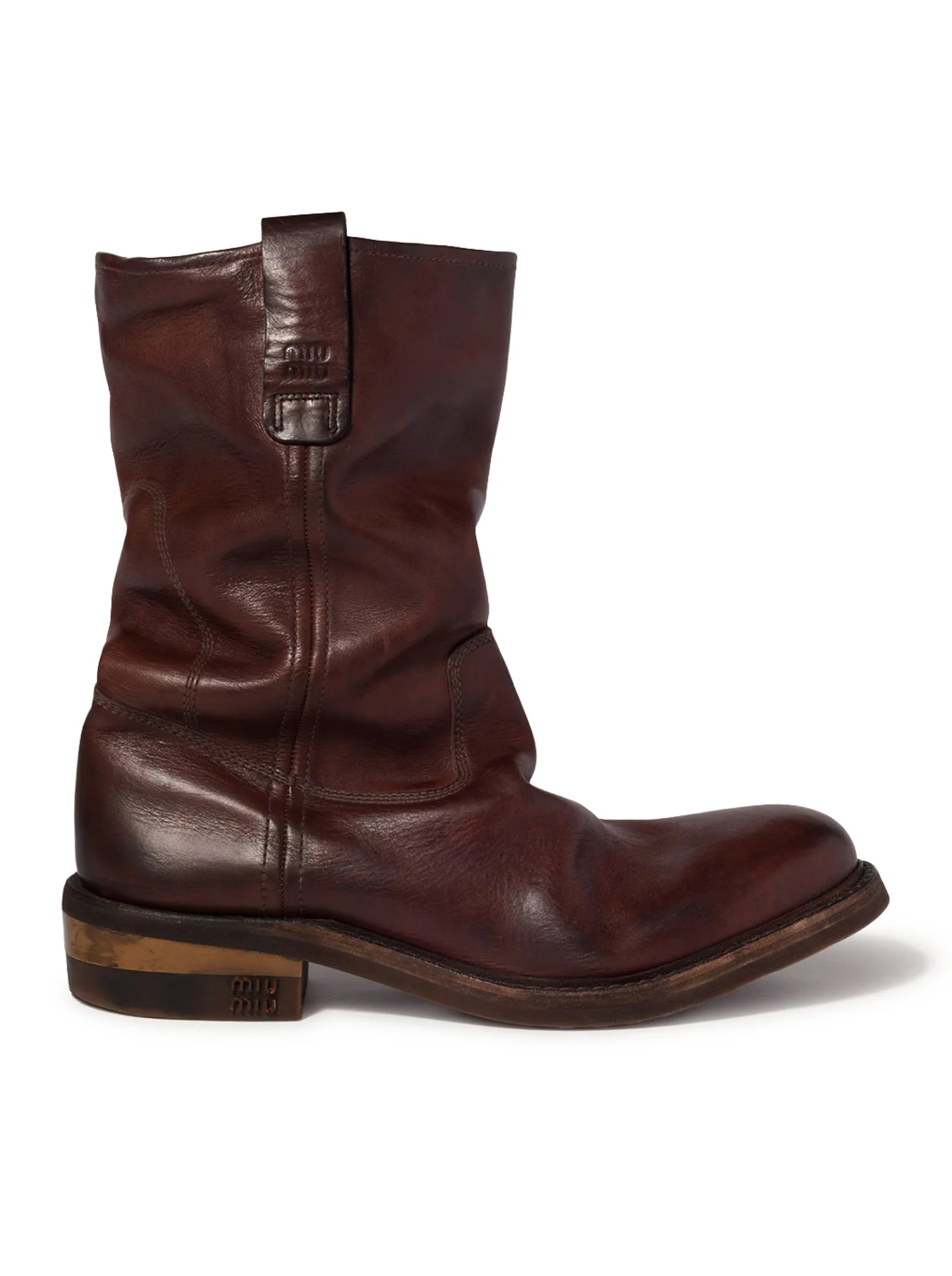 FOULE CALF LEATHER ANKLE BOOTS - Image 3