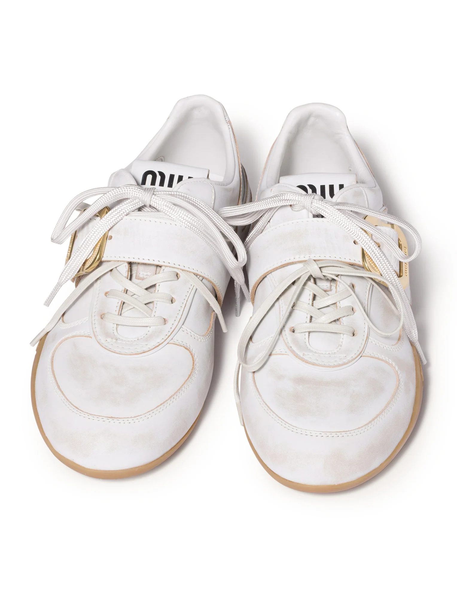 GYMNASIUM LEATHER SNEAKERS WITH BUCKLE - Image 3