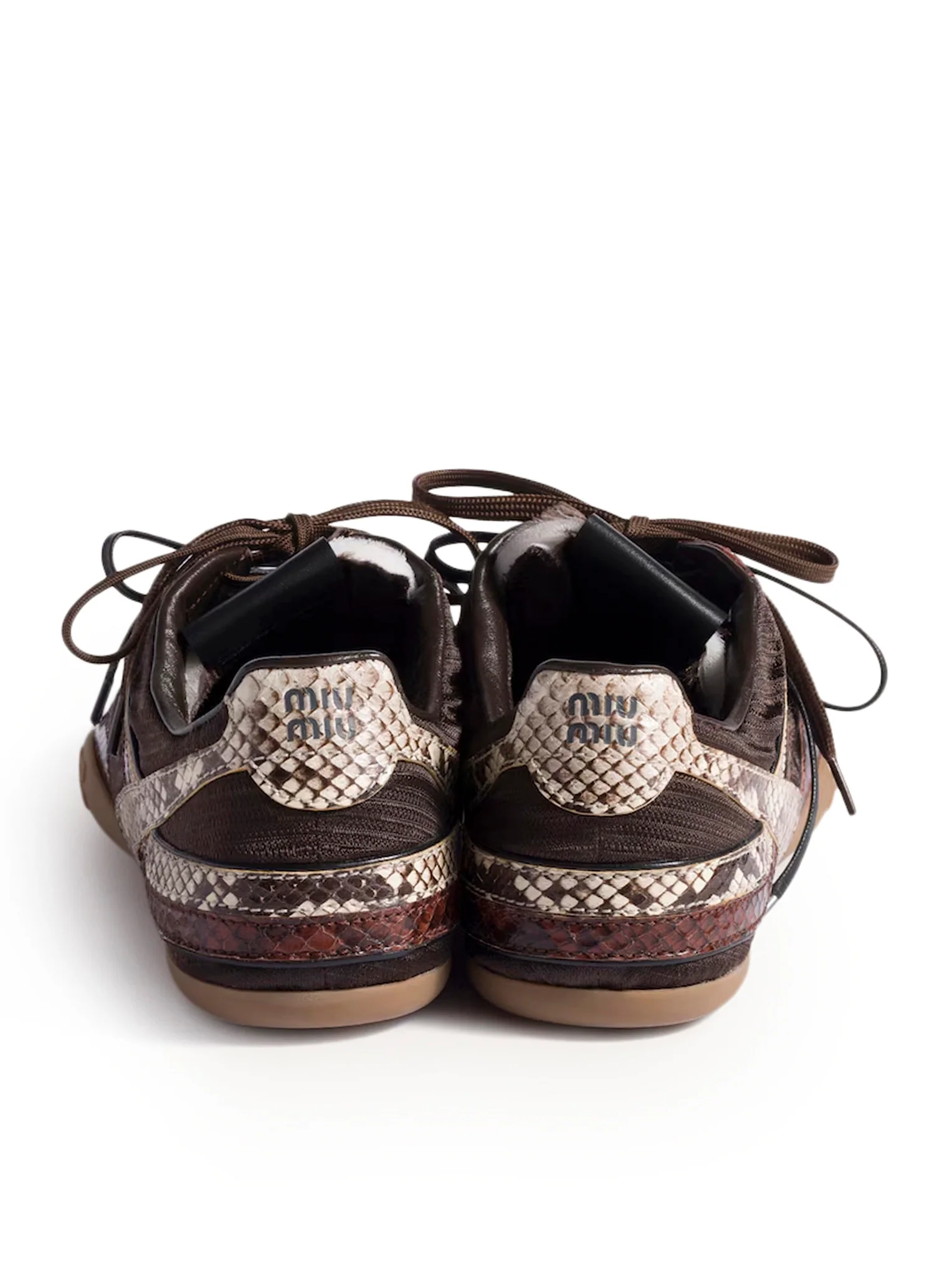 GYMNASIUM SNEAKERS IN TECHNICAL FABRIC AND PYTHON PRINT AYERS - Image 3
