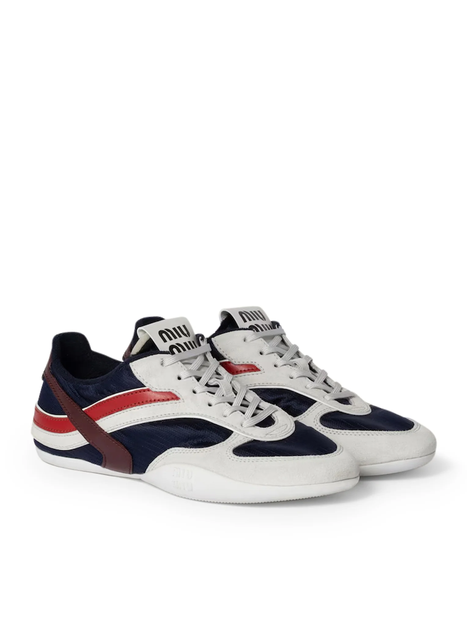 GYMNASIUM SNEAKERS IN TECHNICAL FABRIC AND SUEDE - Image 3