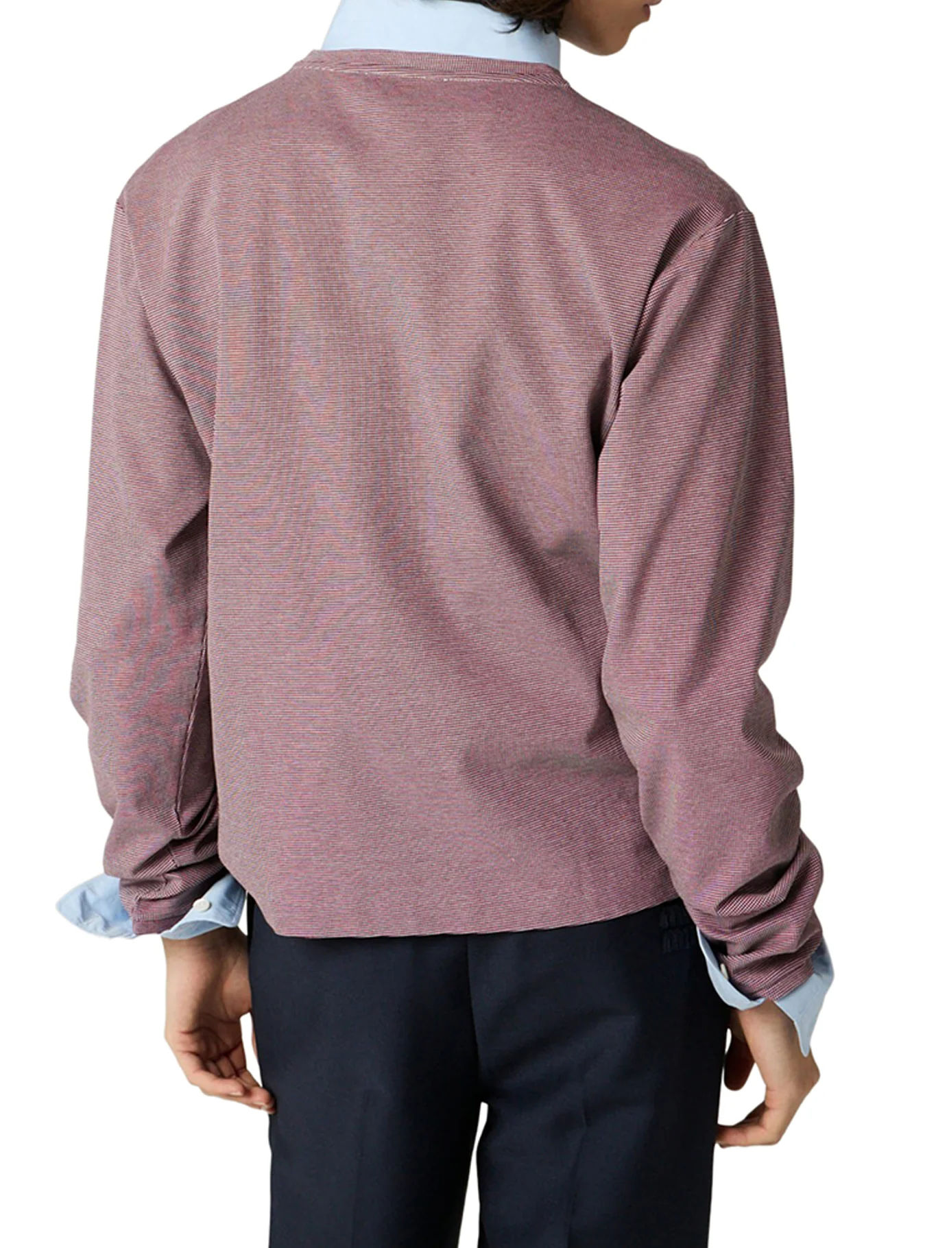 JACQUARD JERSEY T-SHIRT WITH LOGO PATCH - Image 3