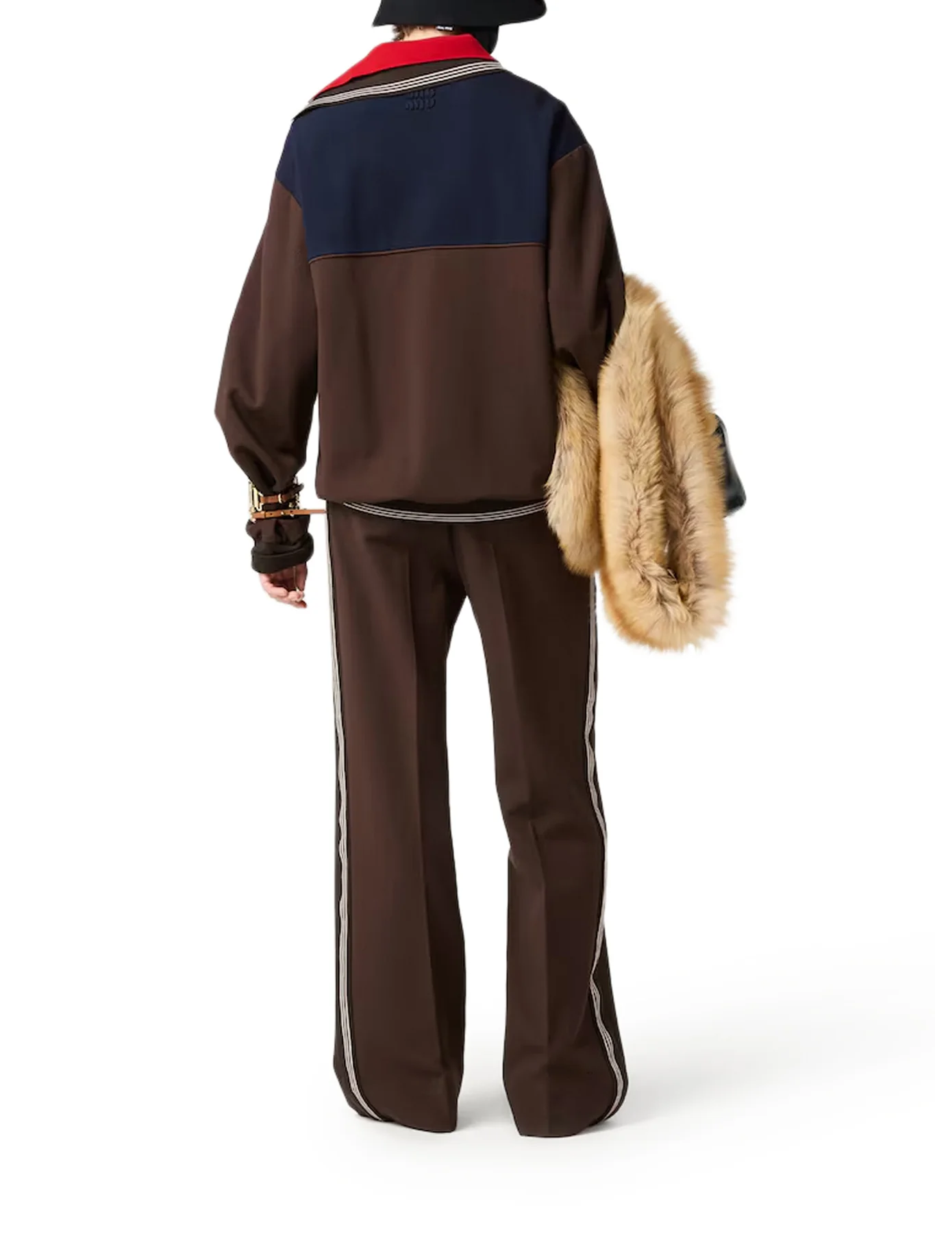 KNIT TROUSERS WITH FABRIC STITCH - Image 3