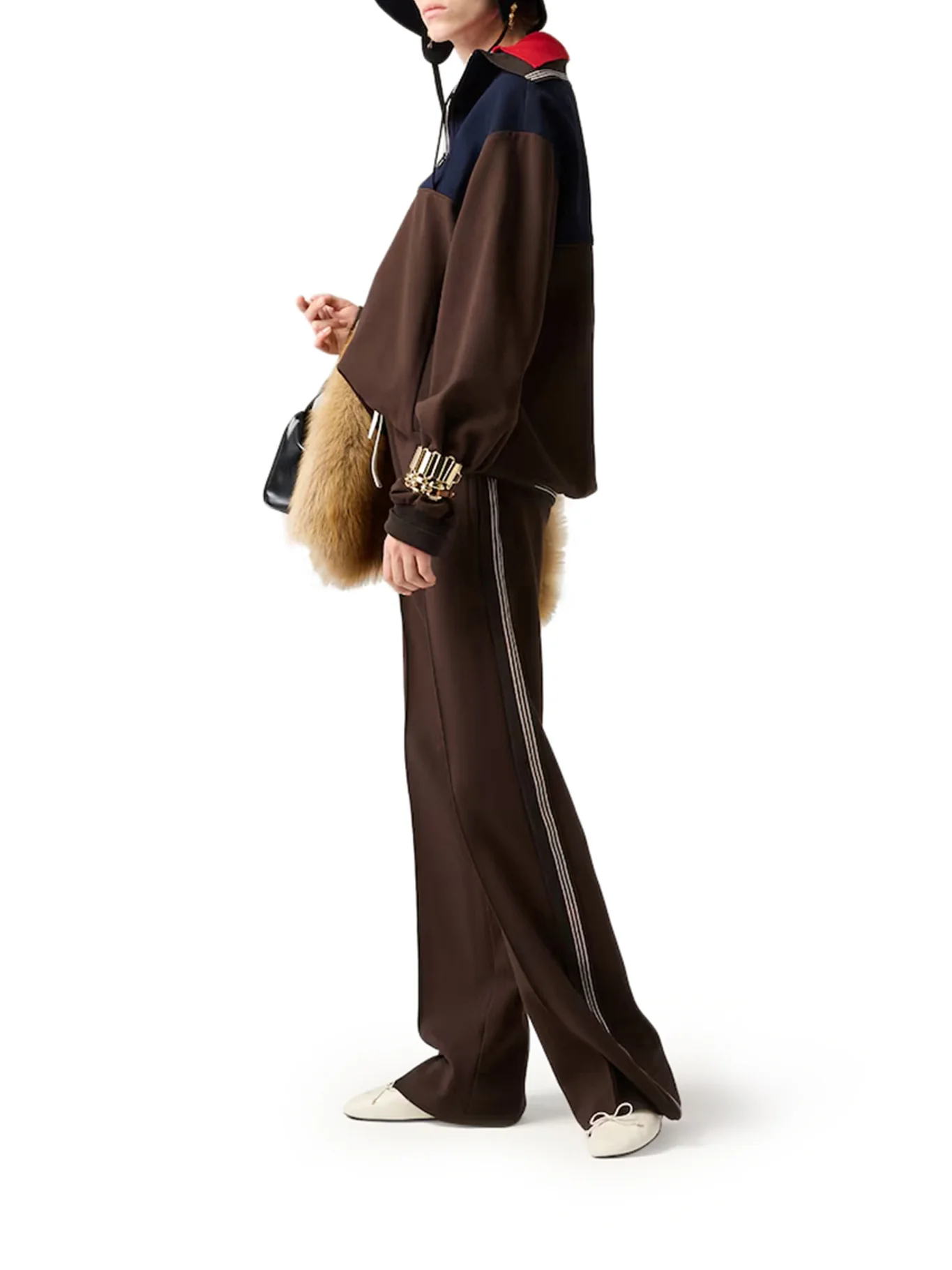 KNIT TROUSERS WITH FABRIC STITCH - Image 4