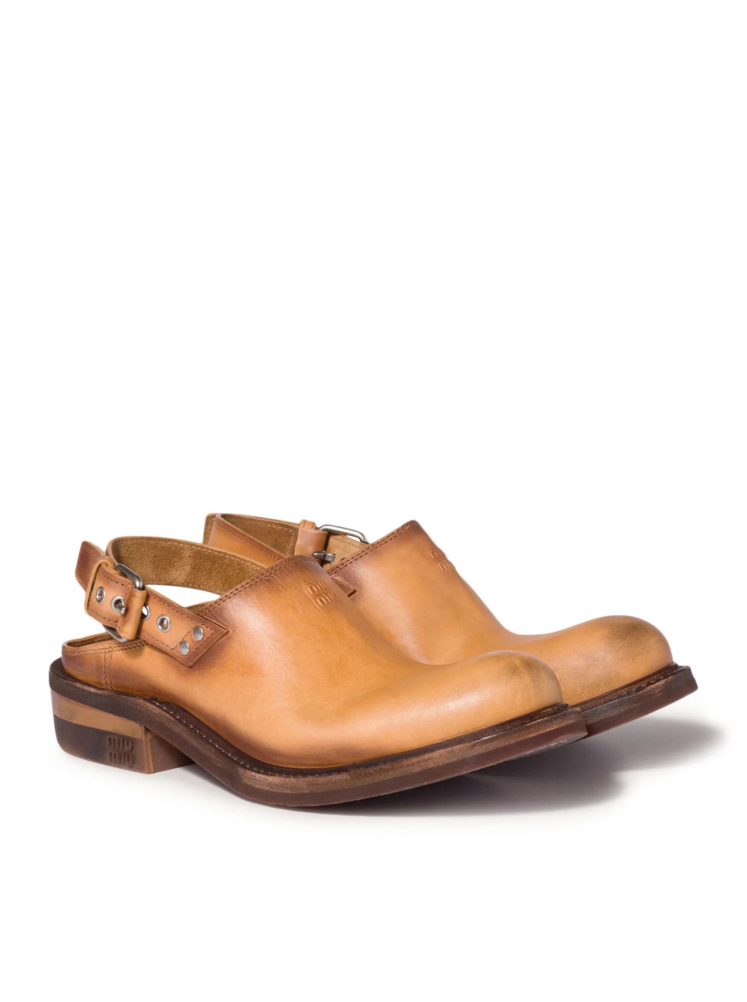 LEATHER FOULE SABOT - Image 4
