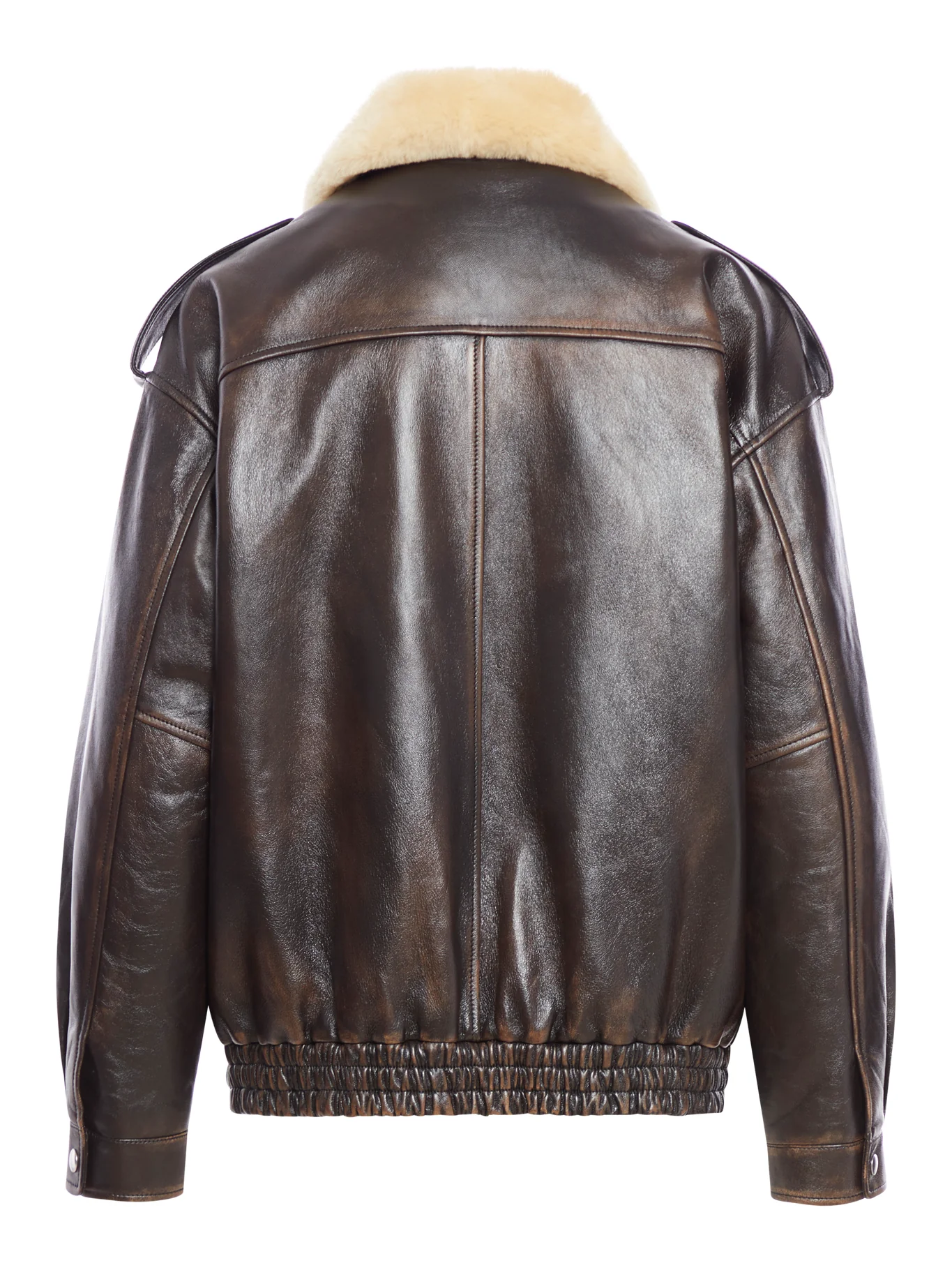 LAMBSKIN NAPPA JACKET WITH SHEARLING COLLAR - Image 2