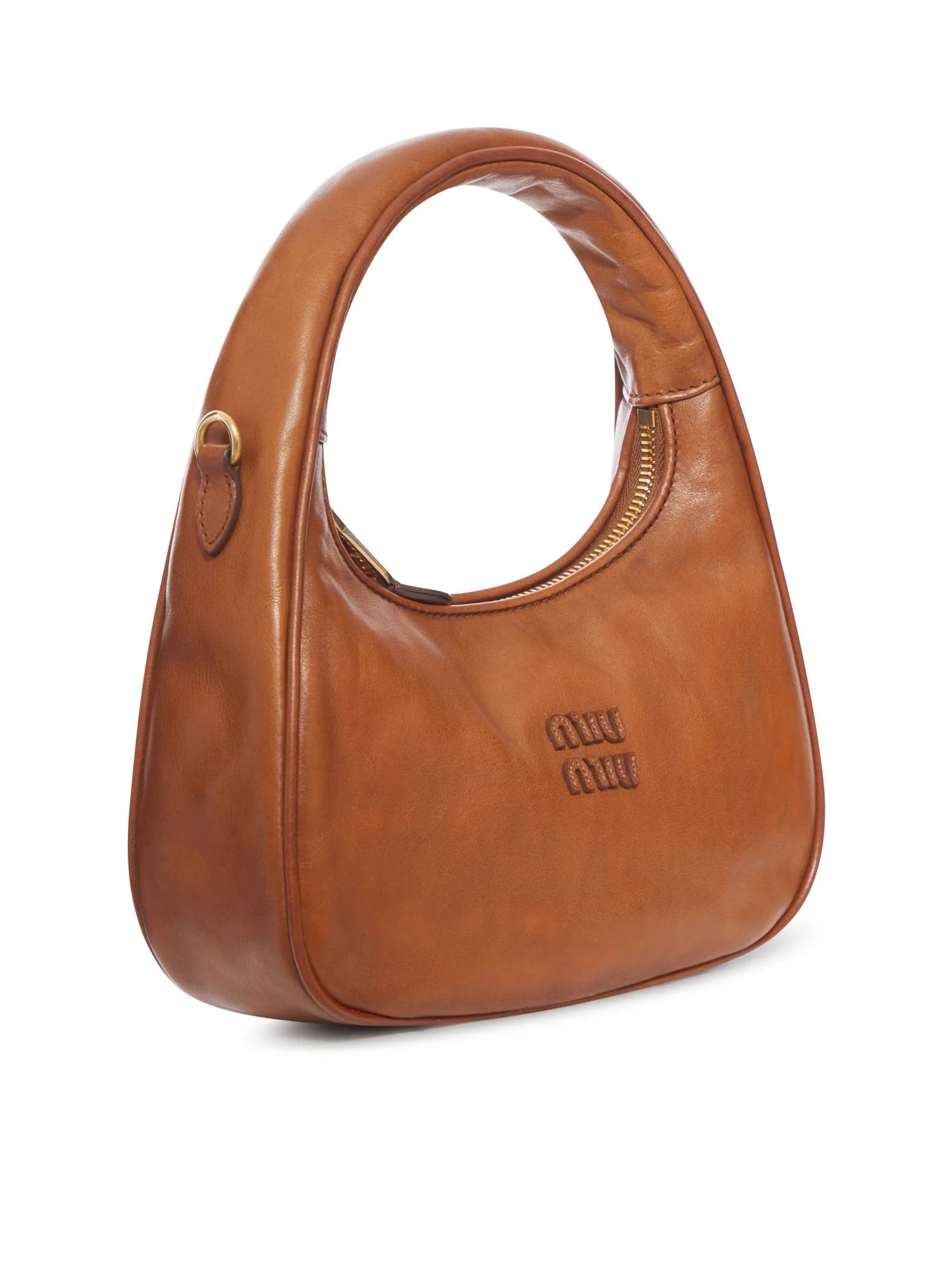 LEATHER SHOULDER BAG WITH LOGO - Image 2