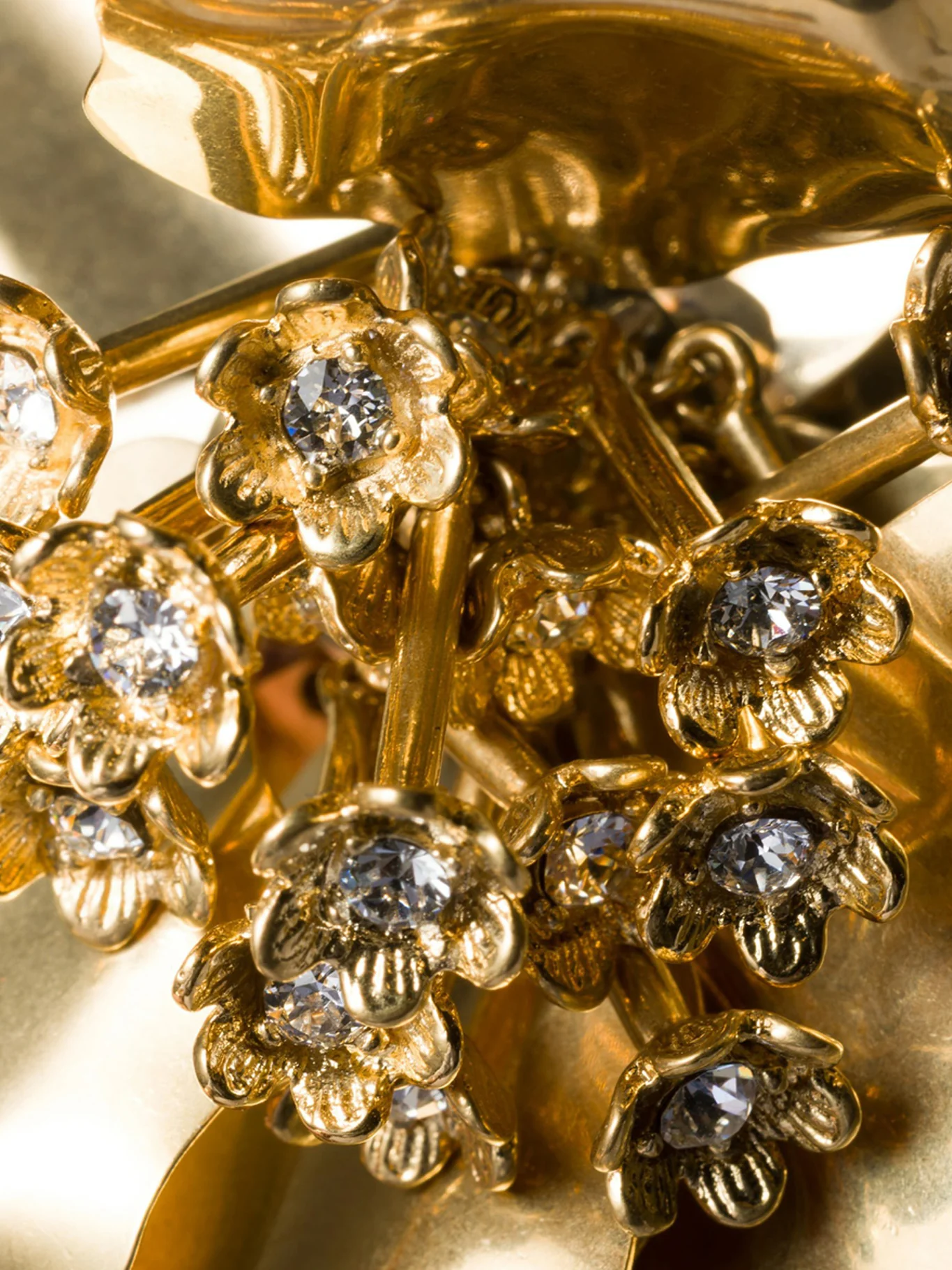 METAL BROOCH WITH CRYSTALS - Image 3