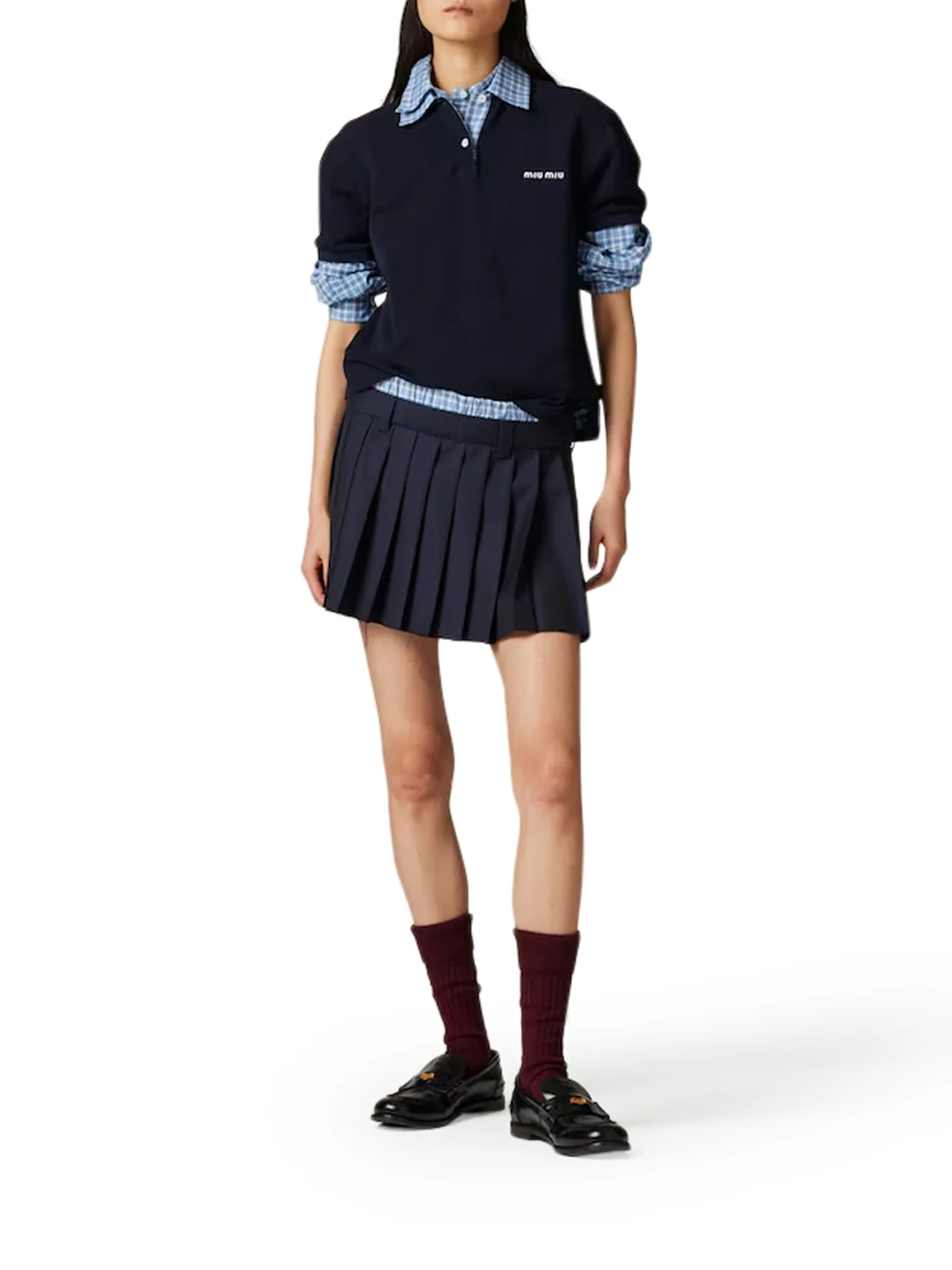 PLEATED BATAVIA MINISKIRT - Image 2